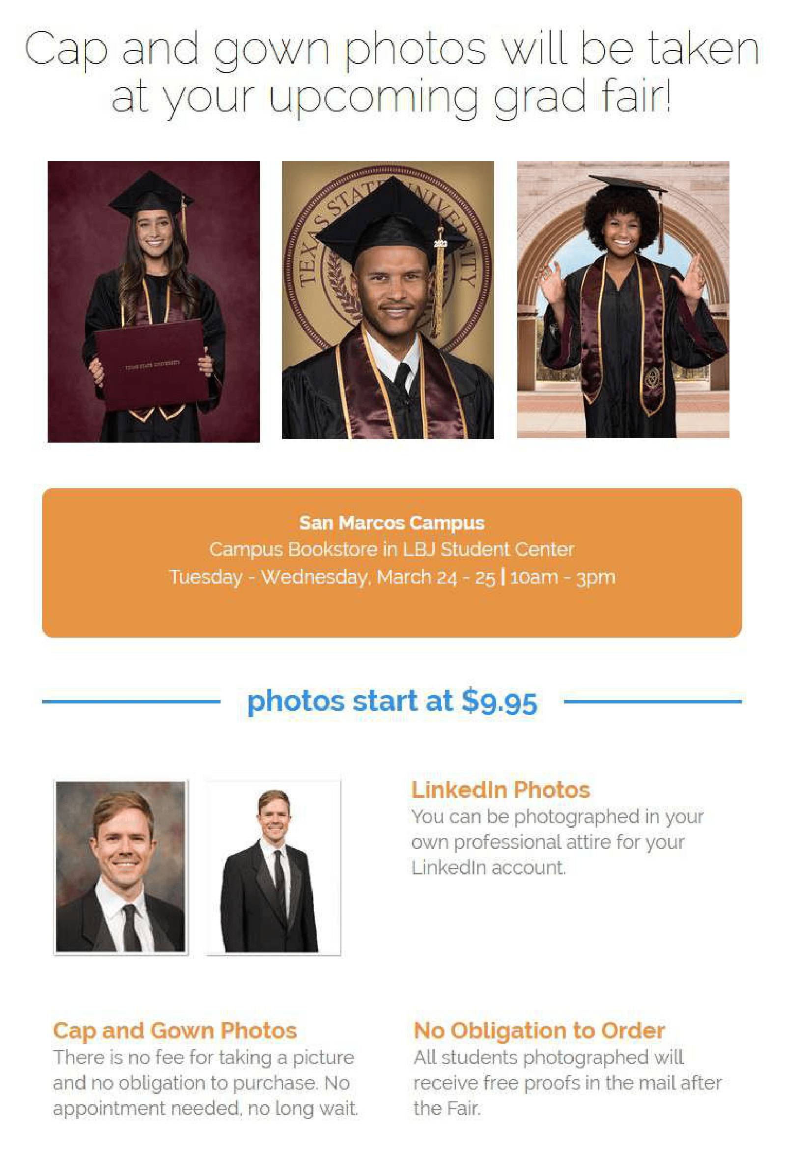 San Marcos Grad Fest Info Flyer