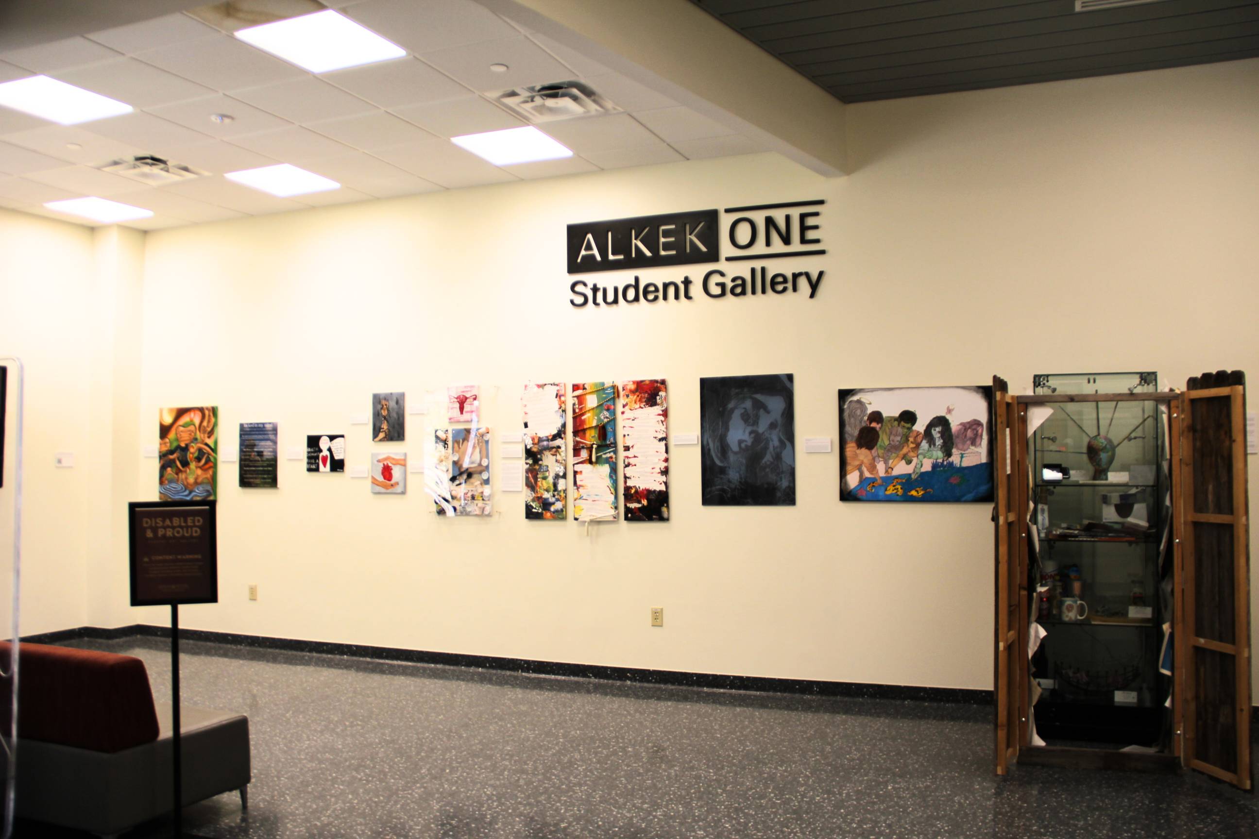 Photo of the Alkek One Student Gallery