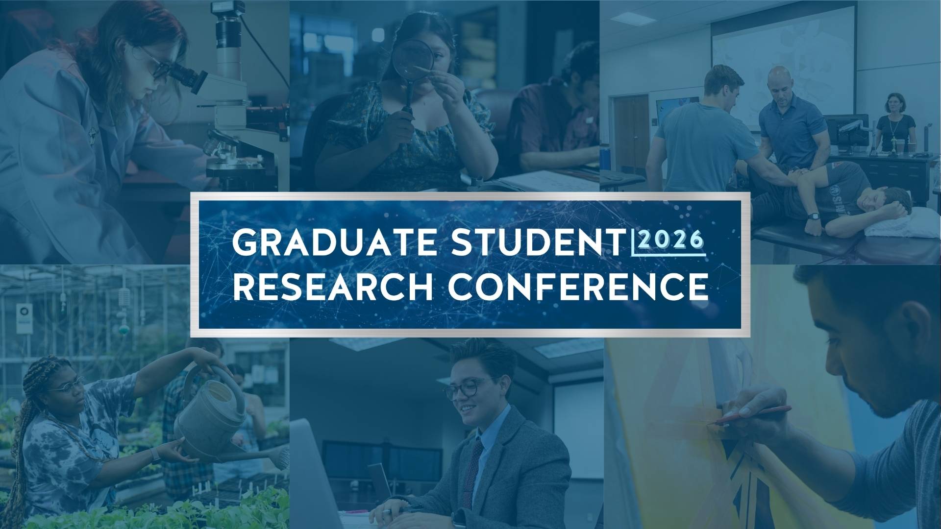 GSRC logo over a mosaic of student researchers