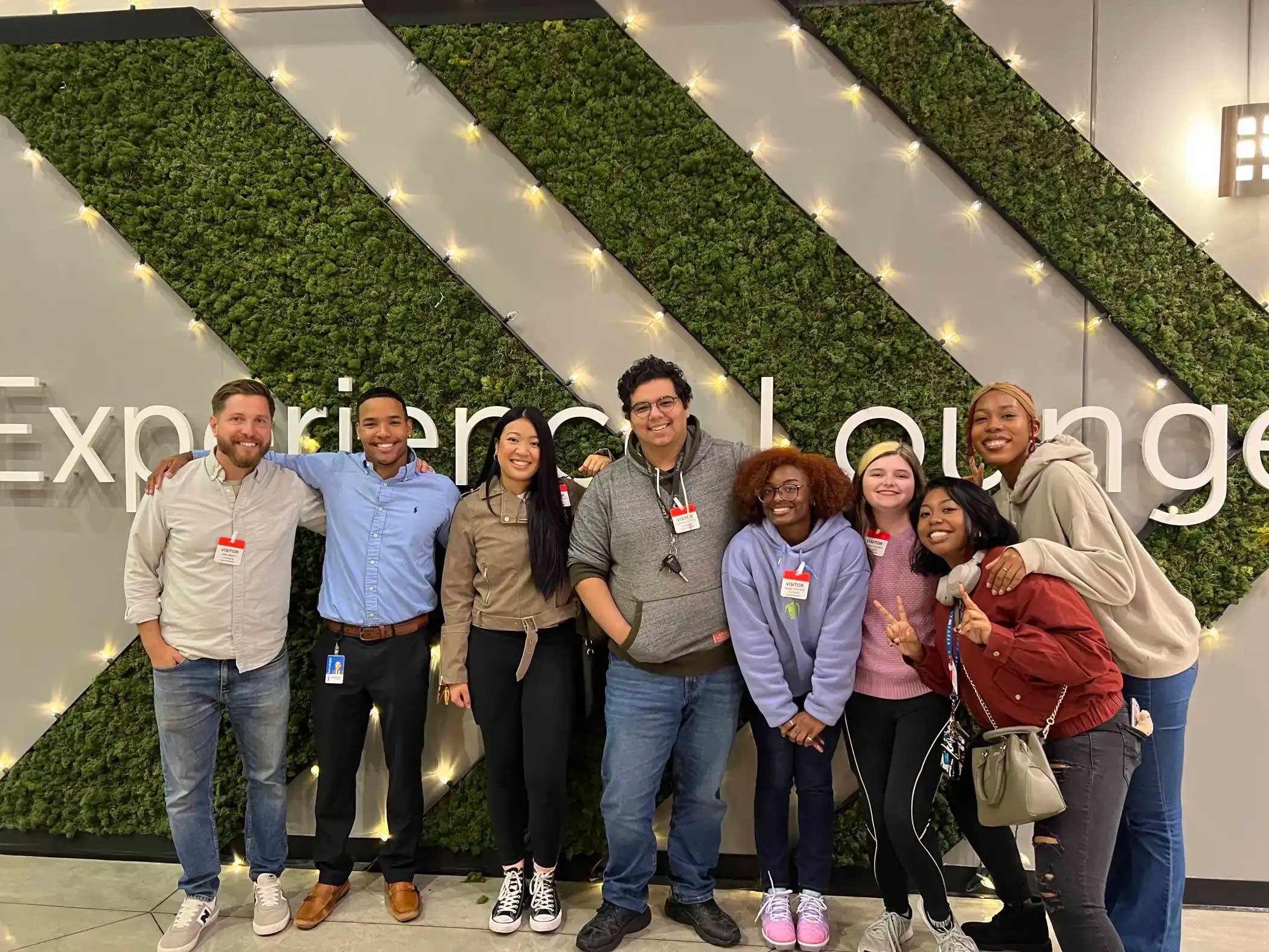 Students visiting Dell in Round Rock, TX