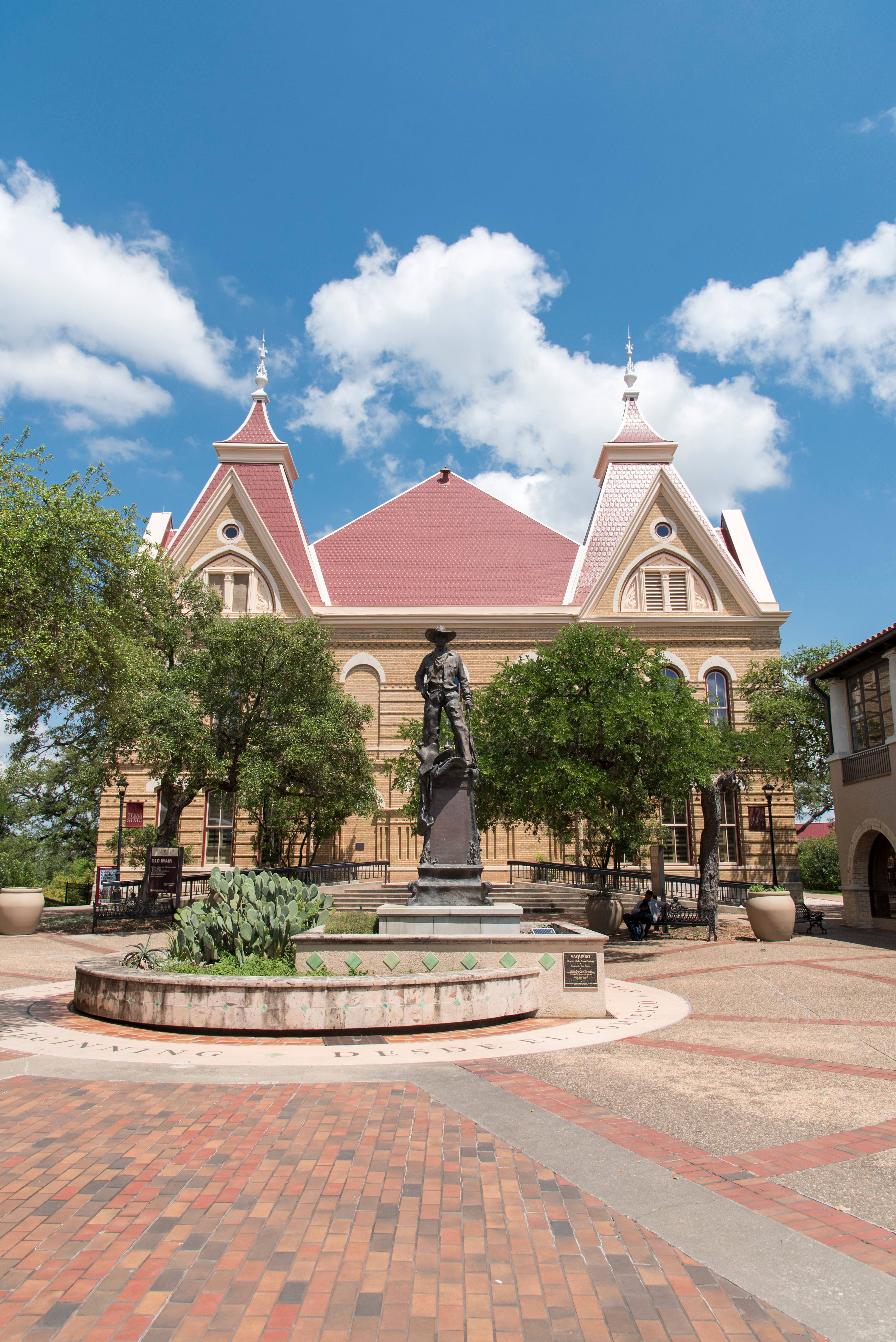 Old Main and Statue