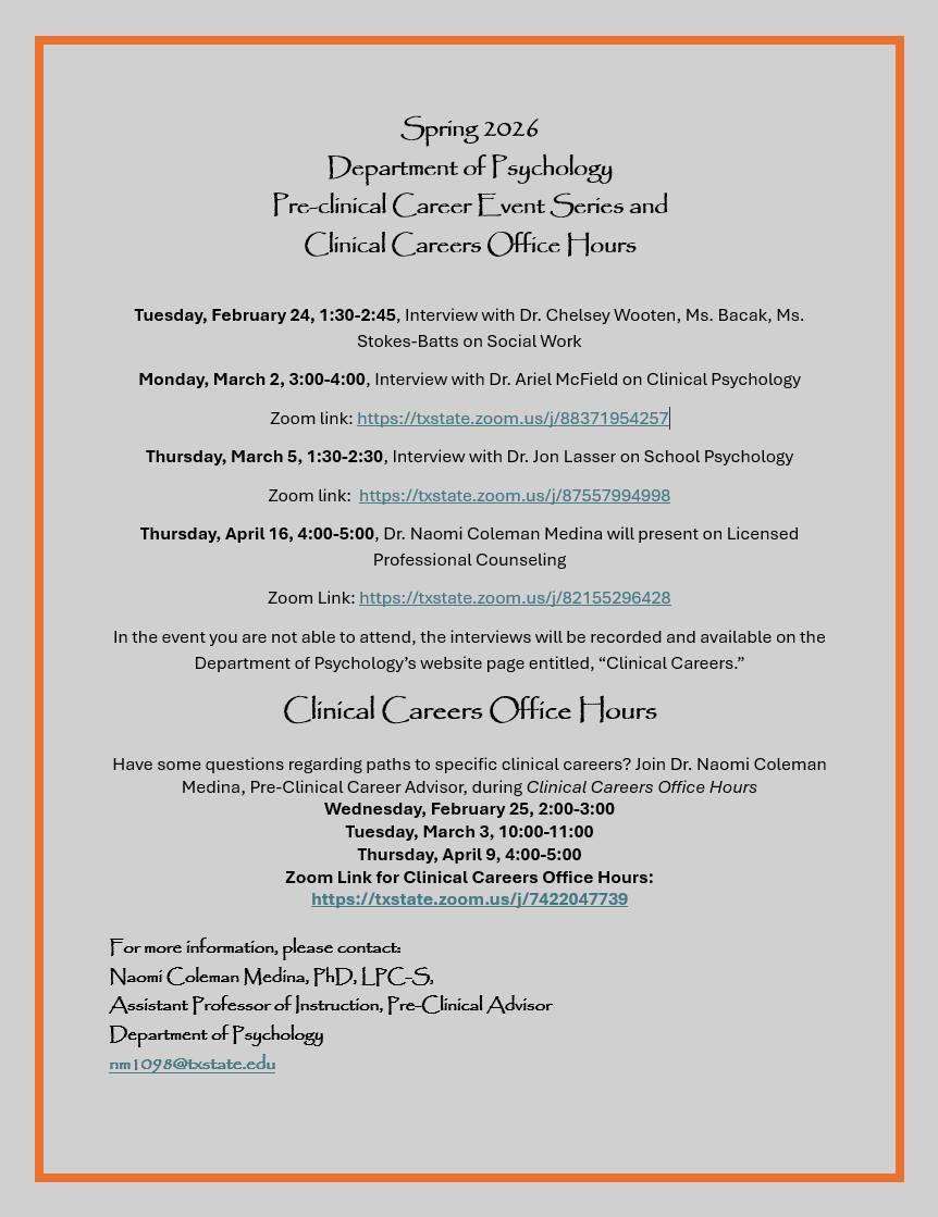 PCC Spring 2026 Social Work Flyer