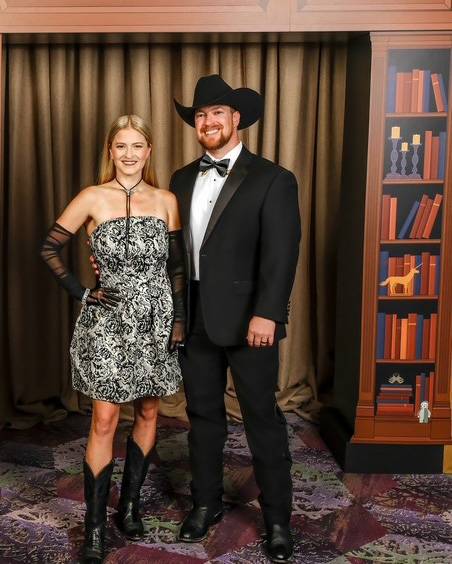 Wade and his wife at the Texas Book Festival's First Edition Literary Gala in 2025. 
