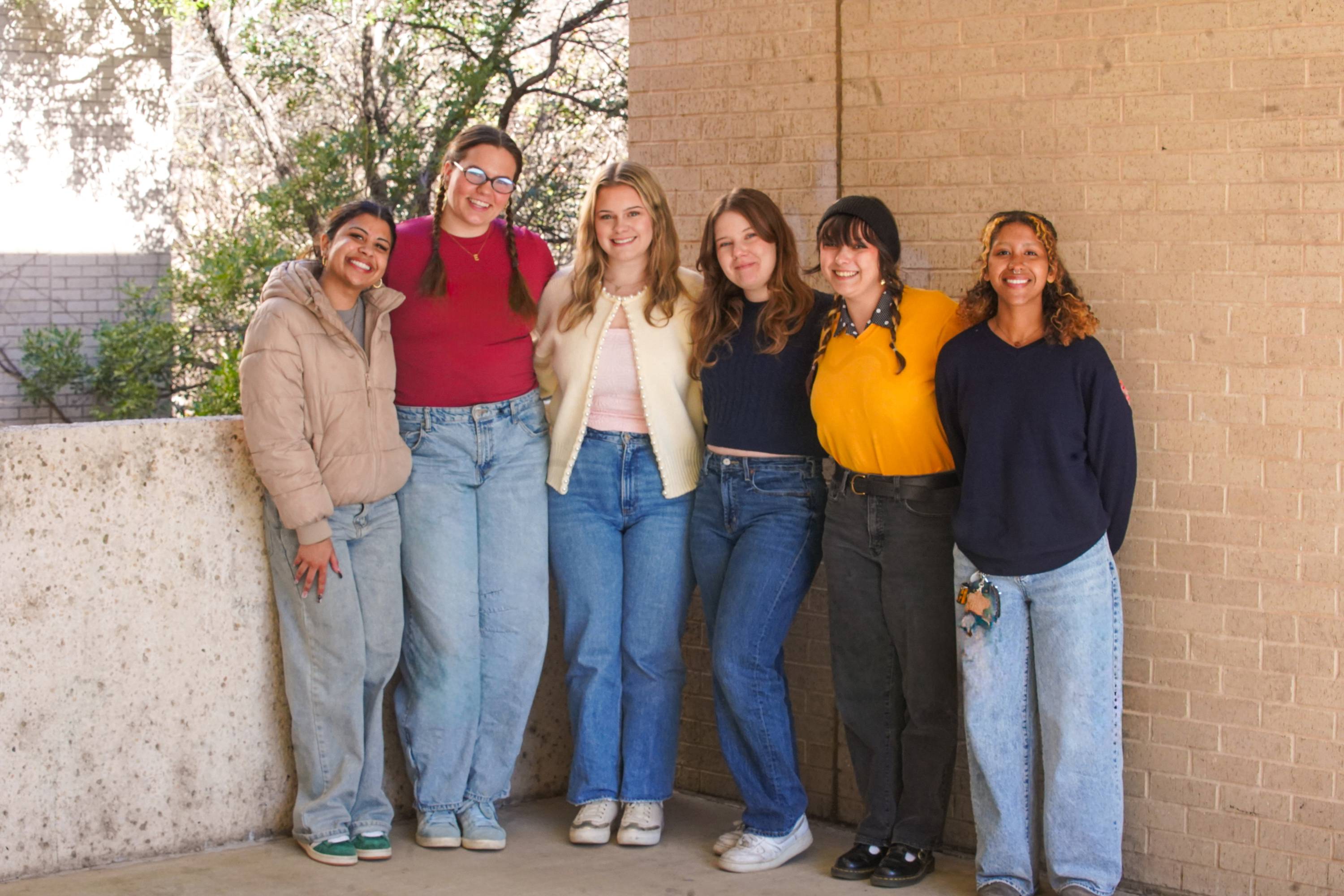students posing for a group photo