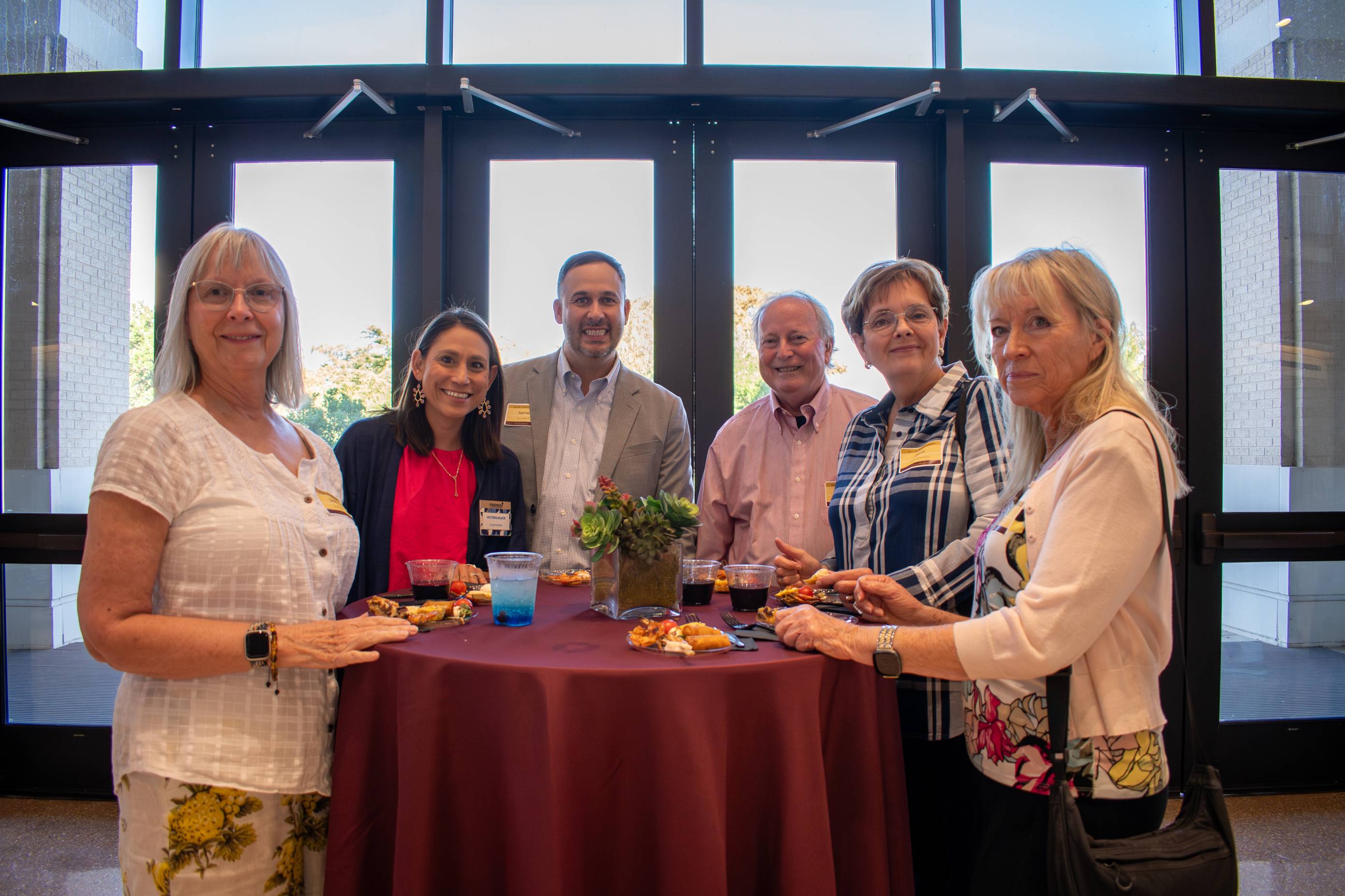 a group photo of friends members at donor appreciation event