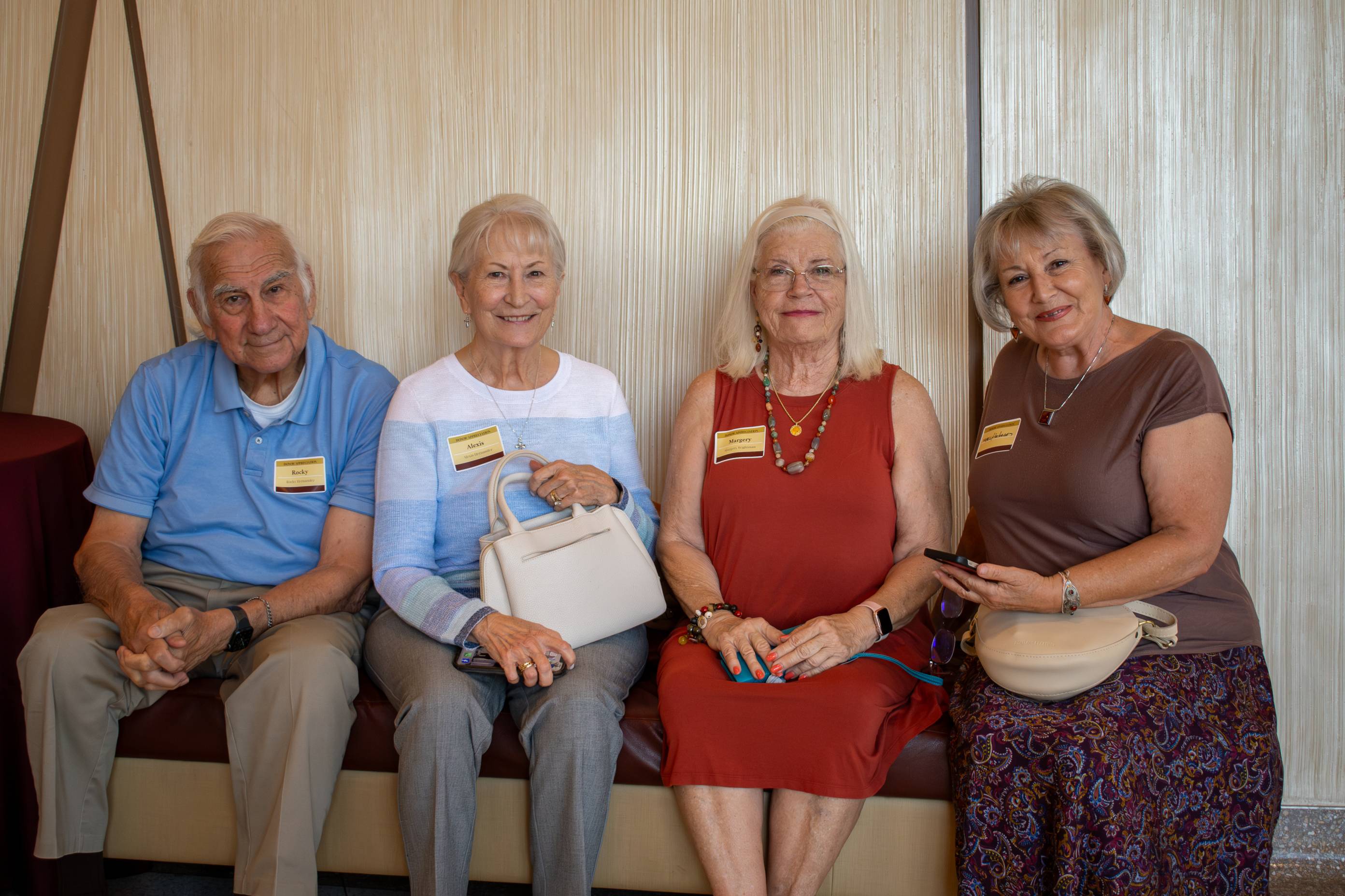 Friends members posing for a photo at the donor event