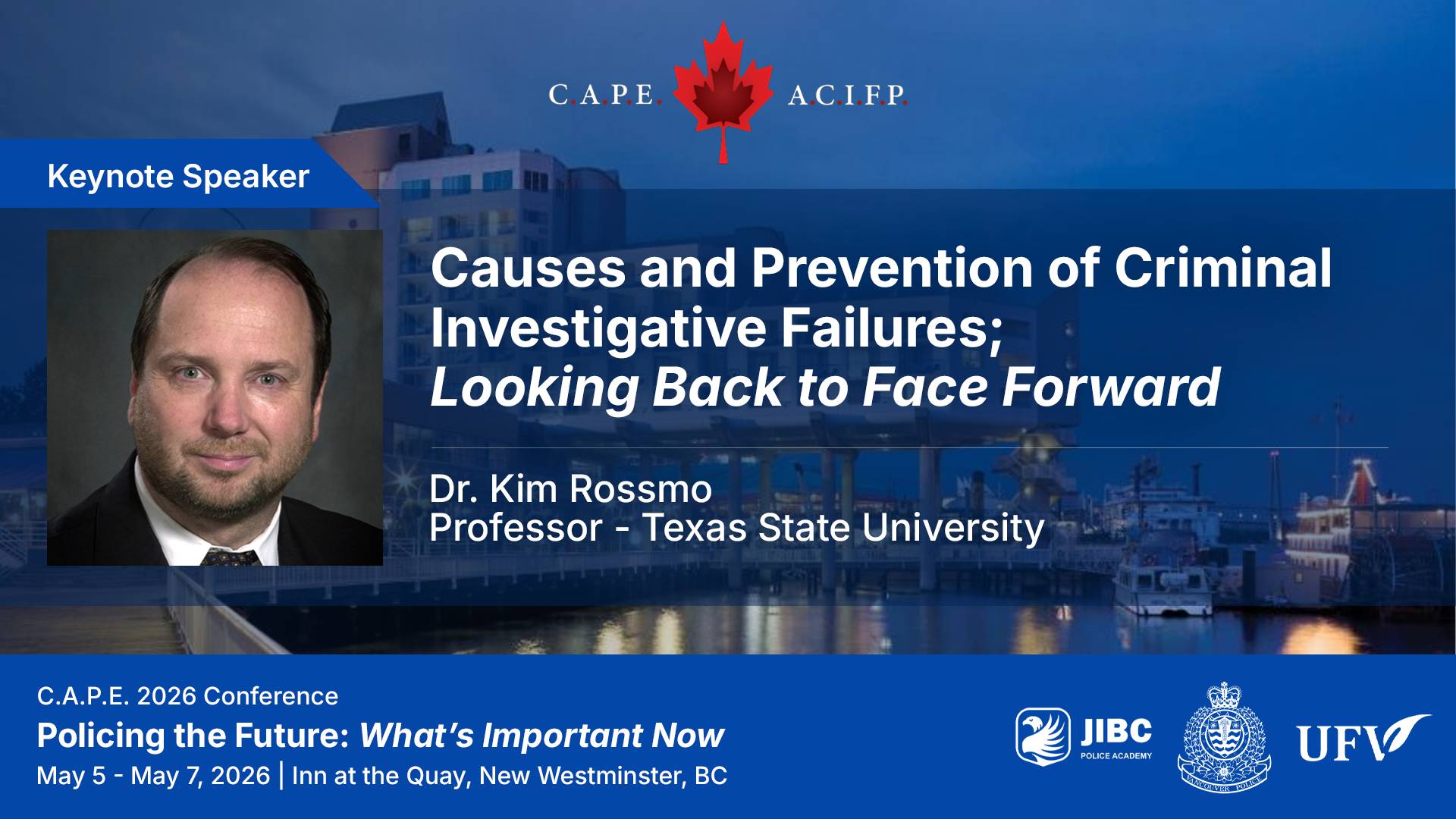 Poster with event information and pictures of presenters