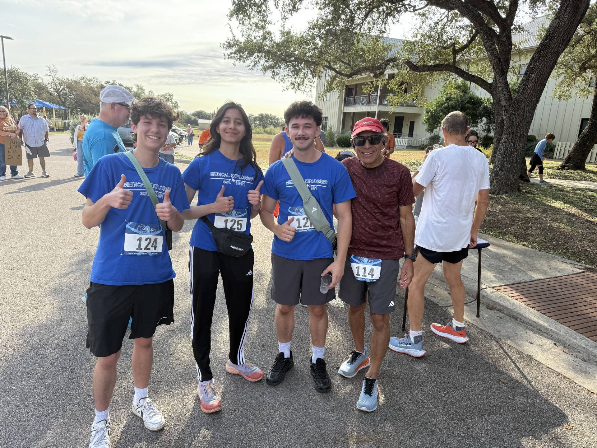 Members of our Racing Team with Dr. Duran, our honorary Capitan of our team