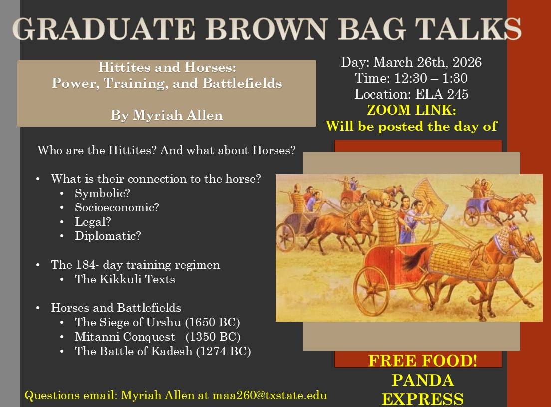 Grad Student Brown Bag Talk 