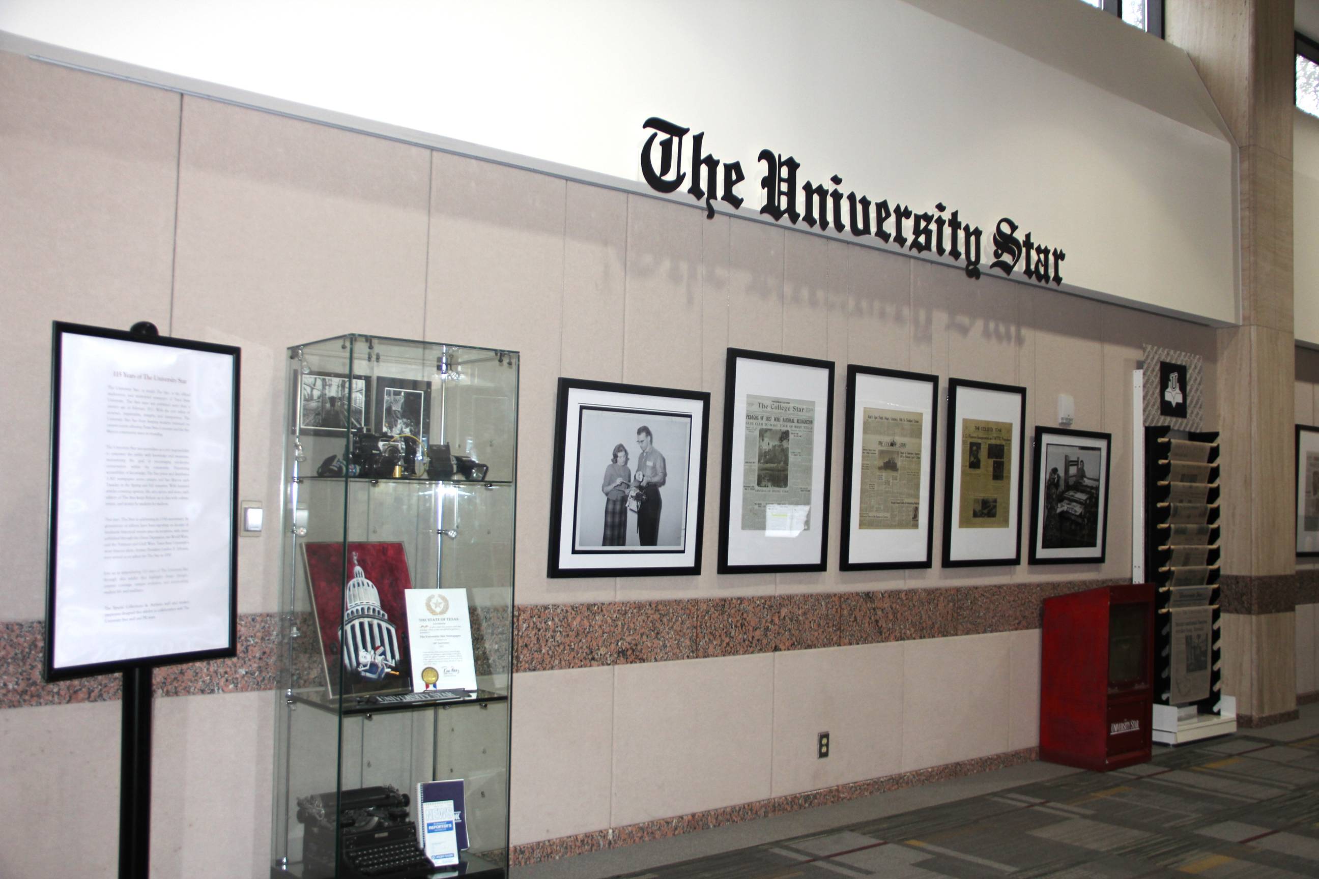 The University Star Exhibit