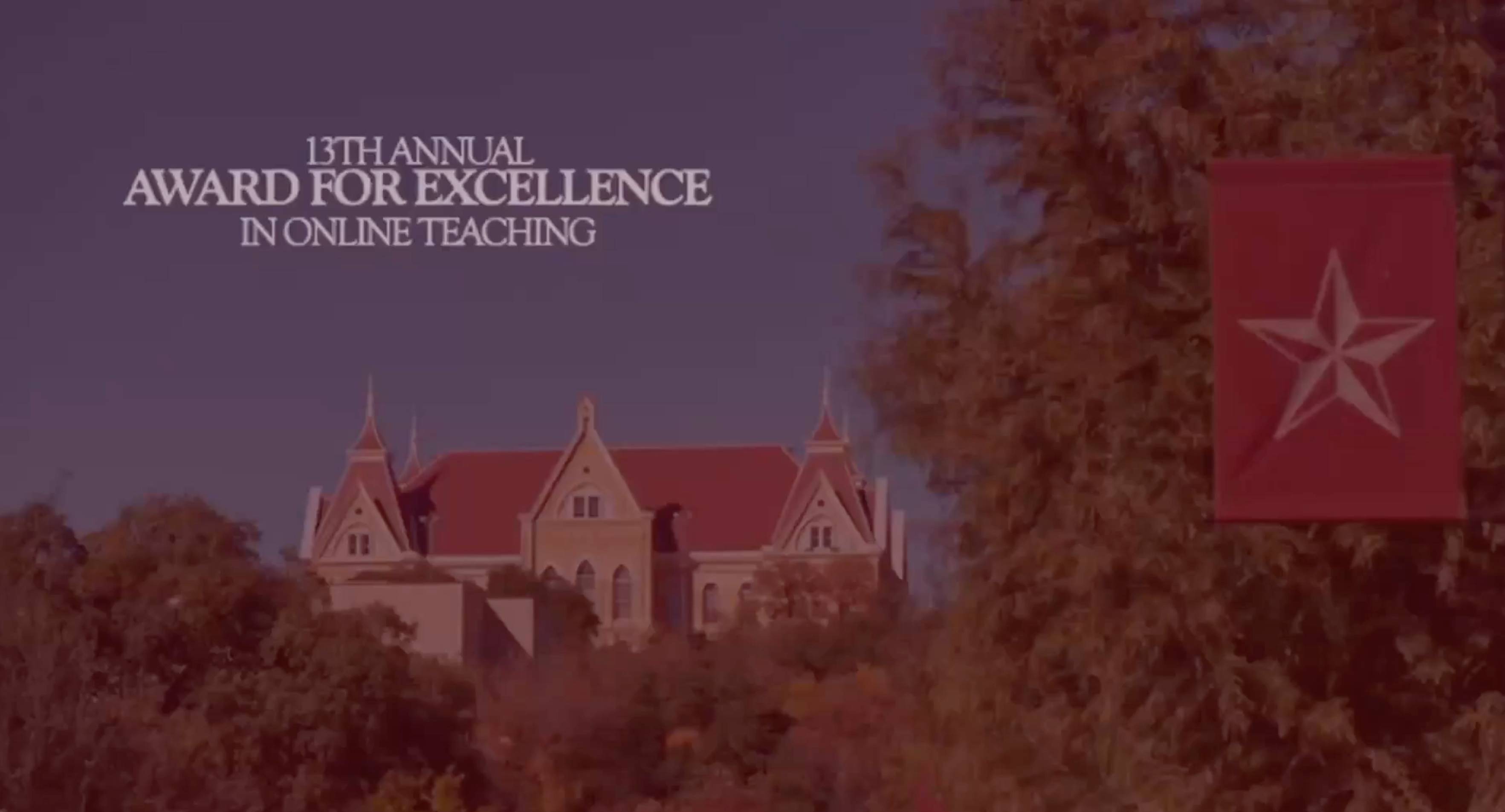 Video of the 2025 Award for Excellence in Online Teaching Virtual Showcase