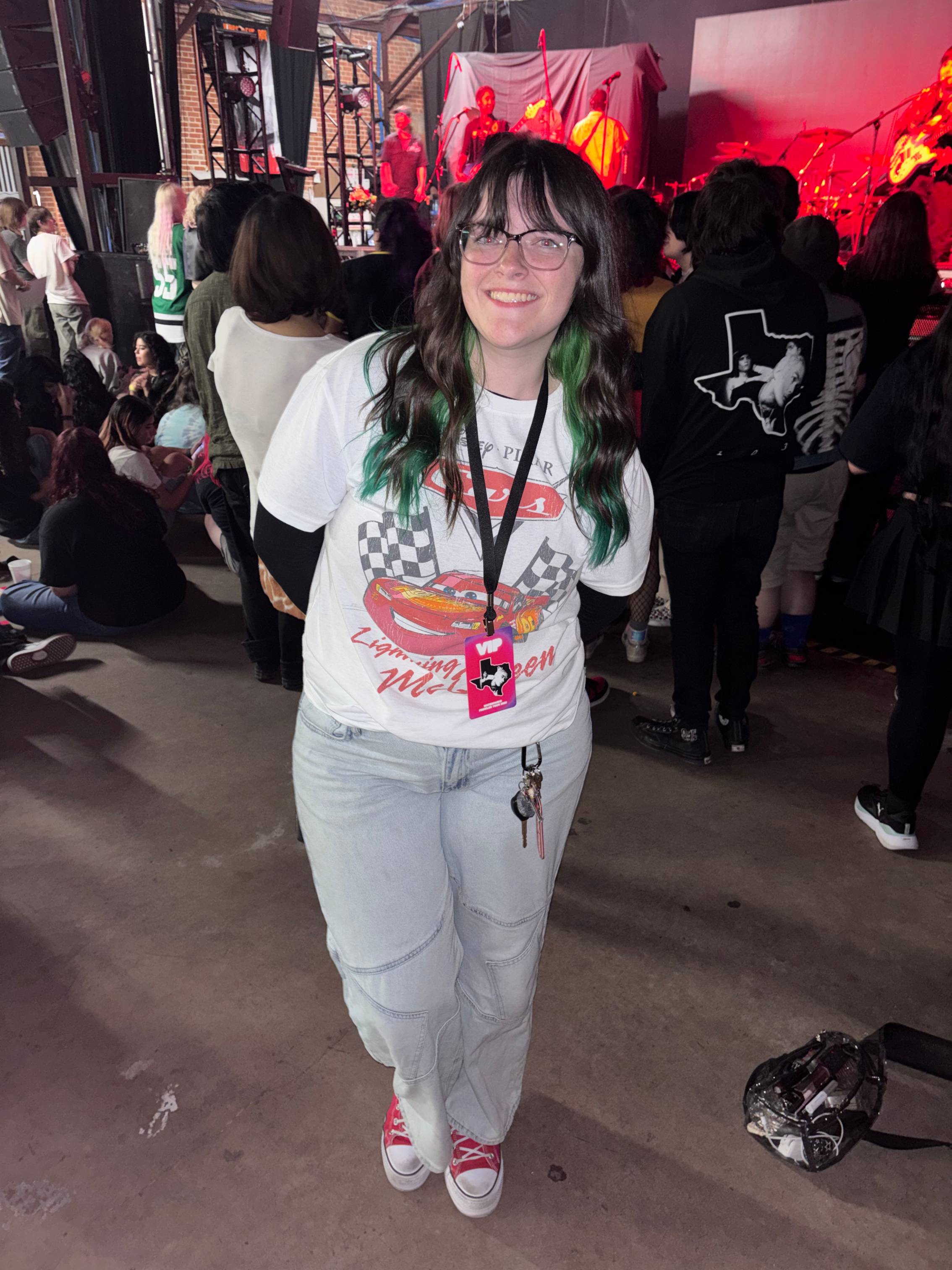 Ms. Walker smiling during a concert