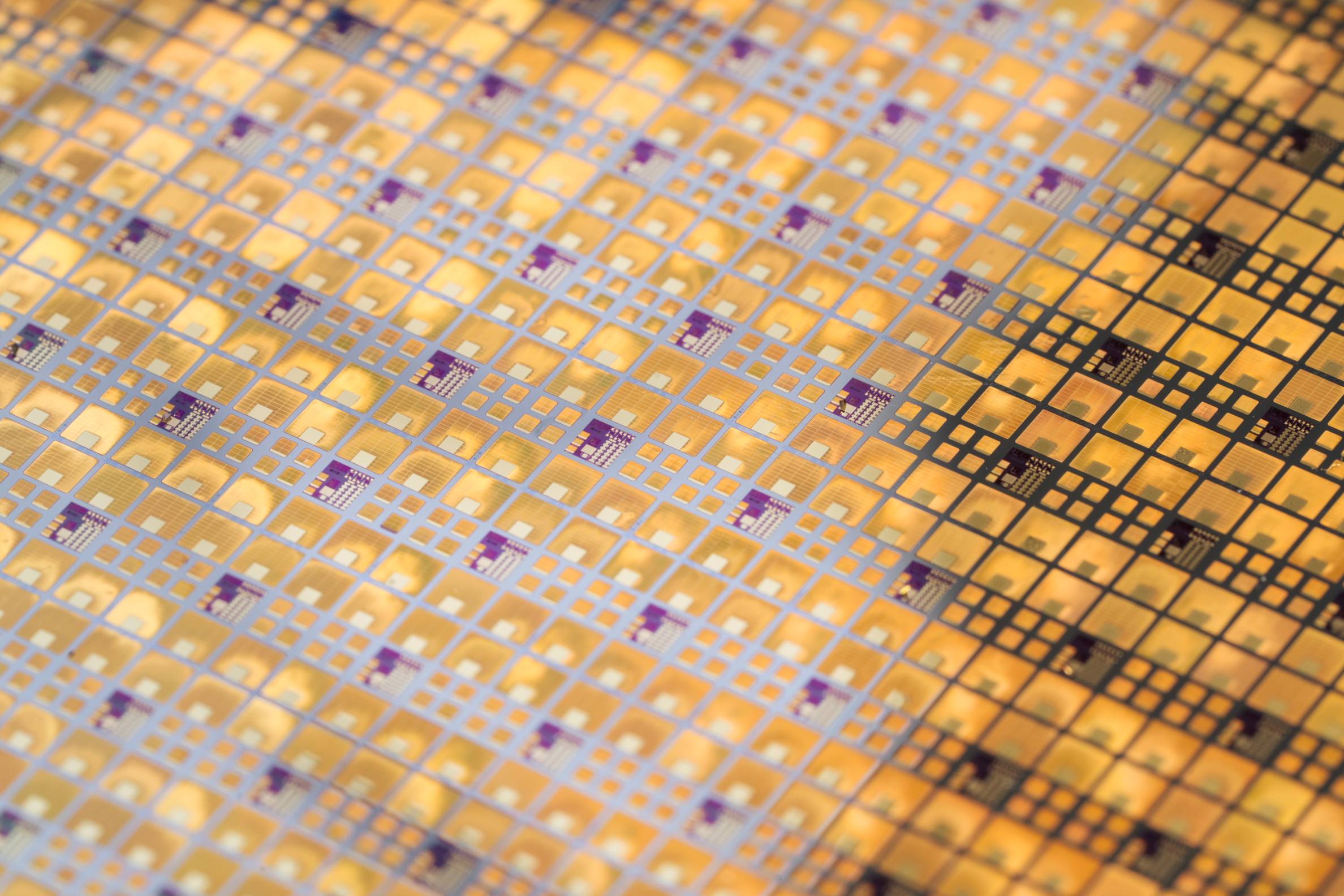 close up photo of semiconductor wafer