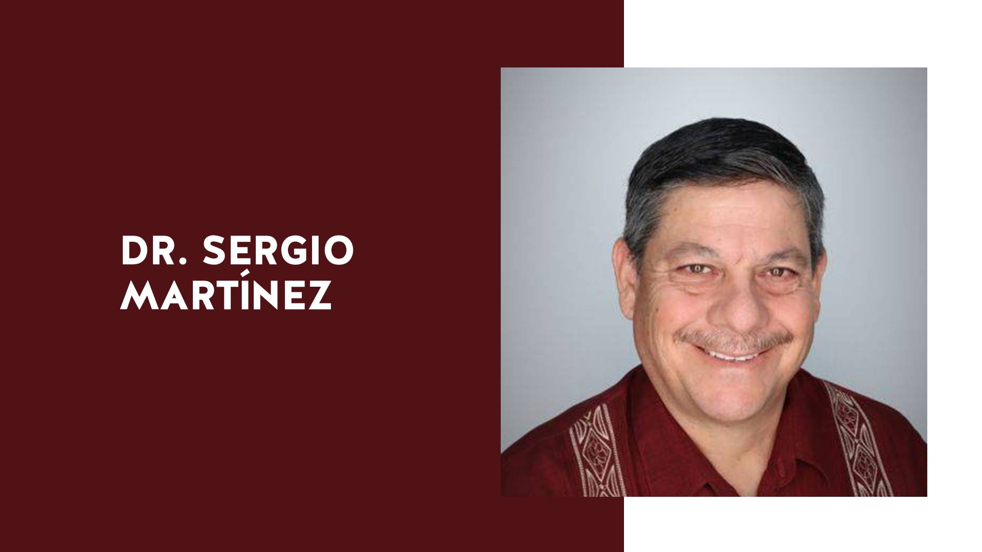 Faculty Profile: Dr. Sergio Martínez