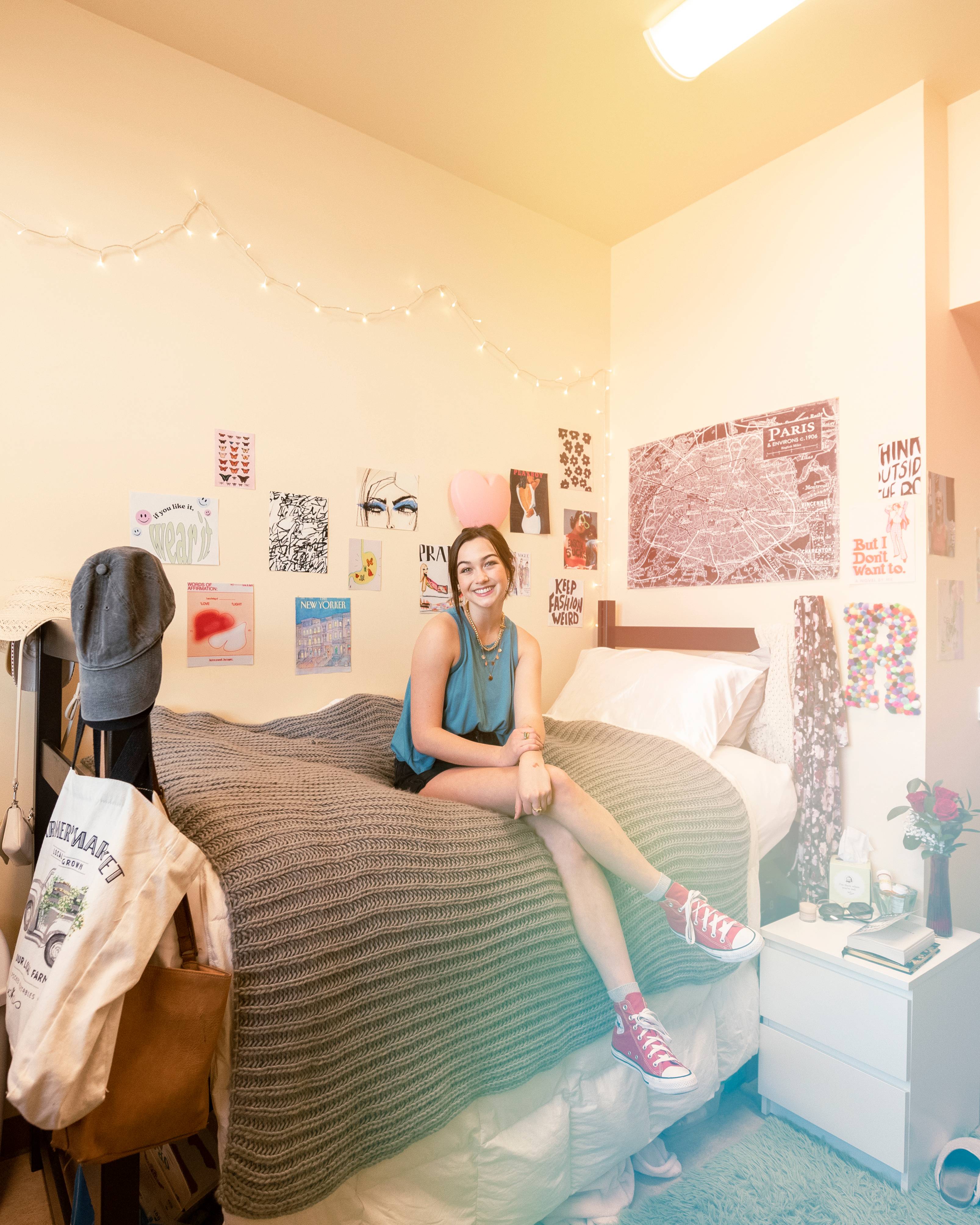 Student in dorm