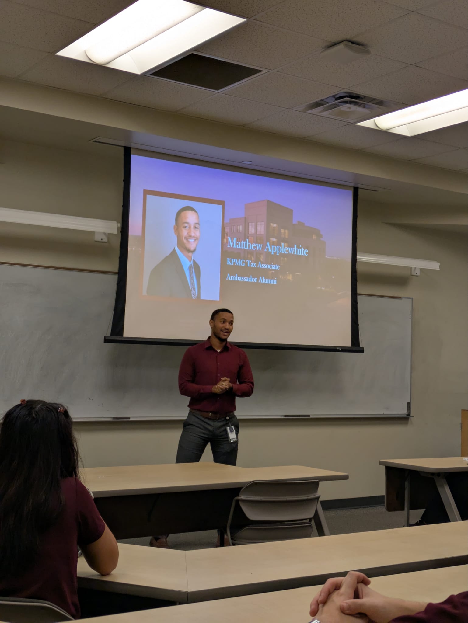 Guest Speaker at a McCoy Ambassador Meeting