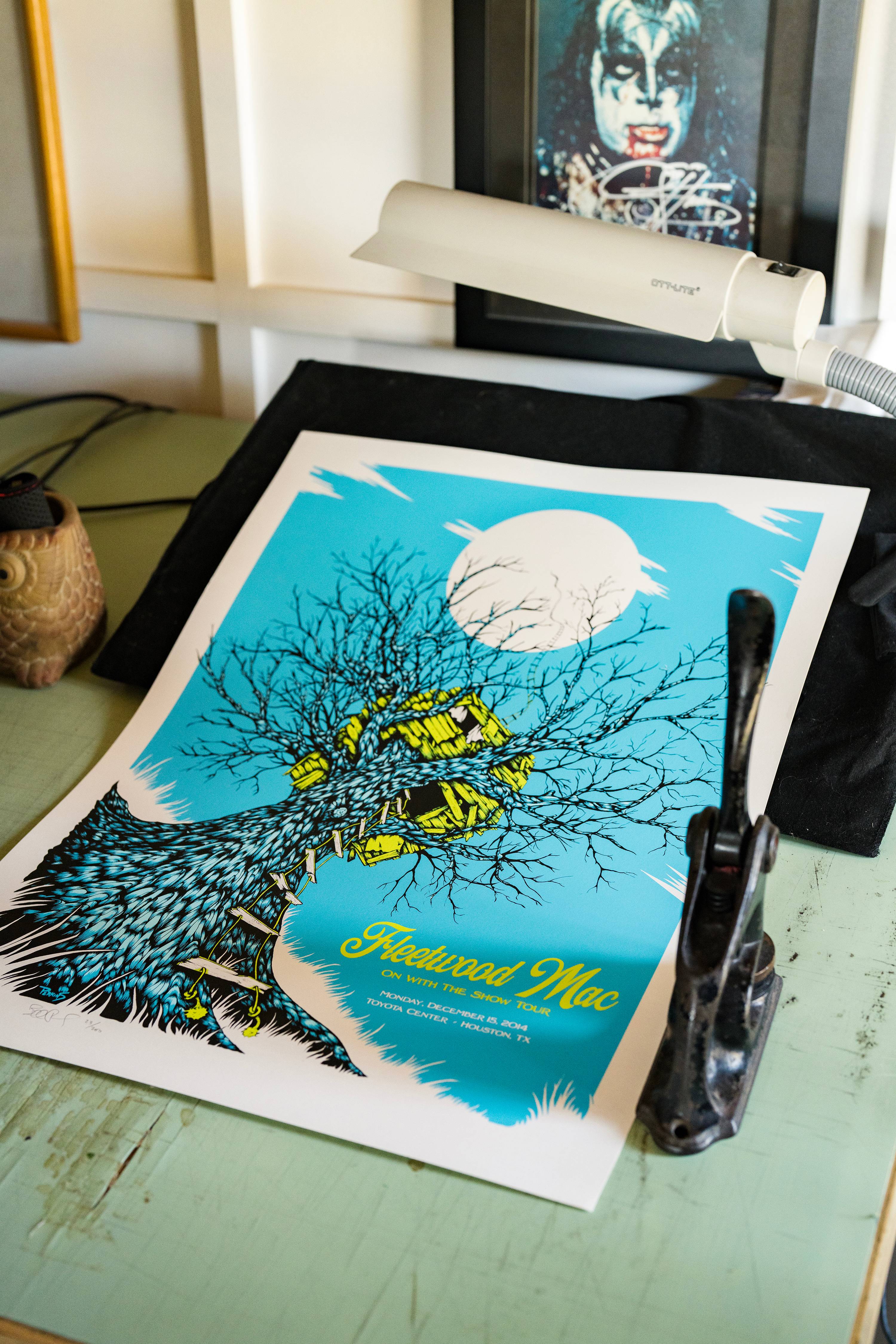 colorful fleetwood mac poster