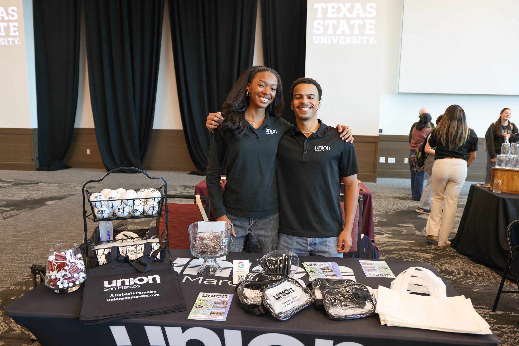 The Union apartments at their spring fair table