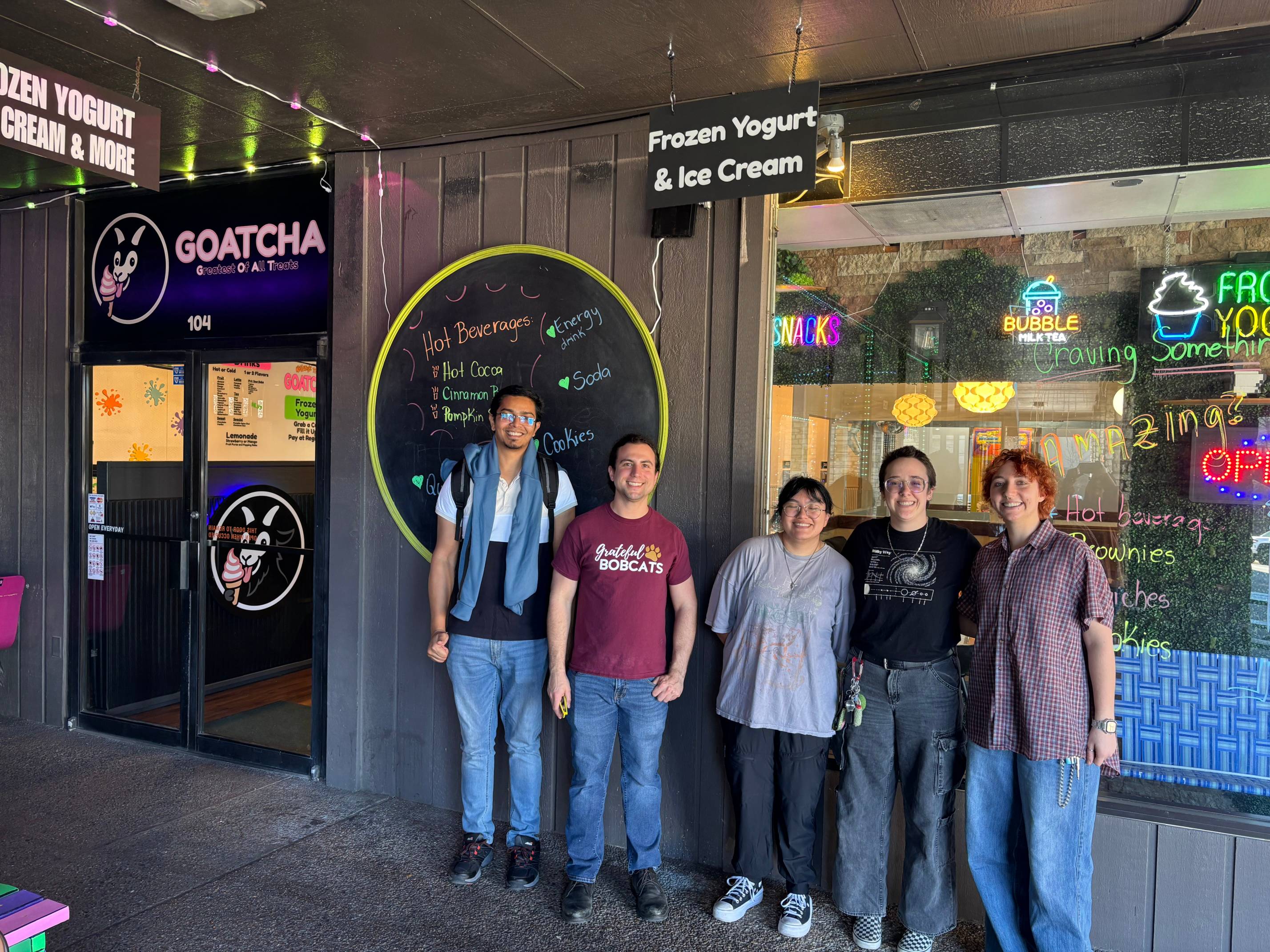 PREM Students at Ice Cream Shop for Mentorship Social