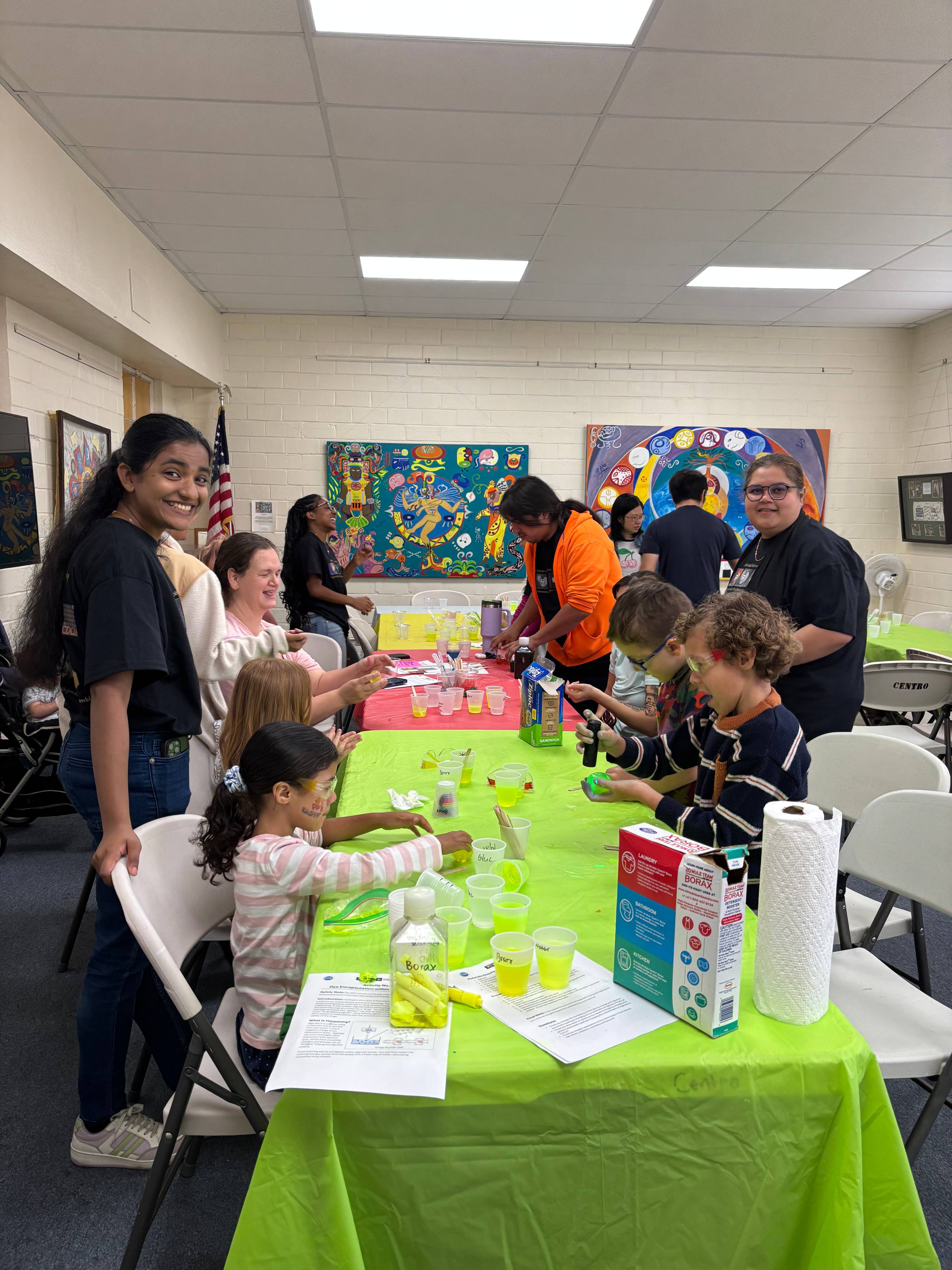 PREM Student showcasing STEM Demos to children and families