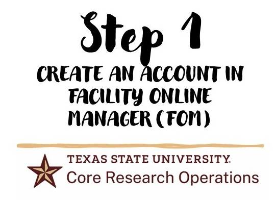 Step 1:Create an account in Facility Online Manager