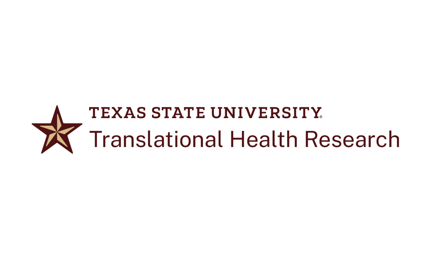 Texas State University Translational health Research Logo RGB 2 Color
