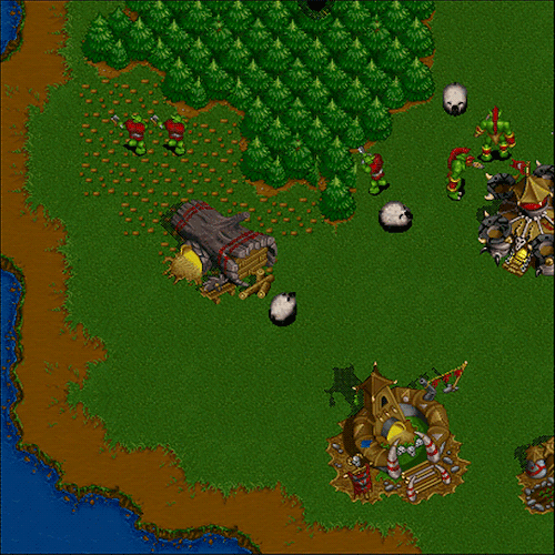 Gameplay footage from Warcraft 2 Tides of Darkness