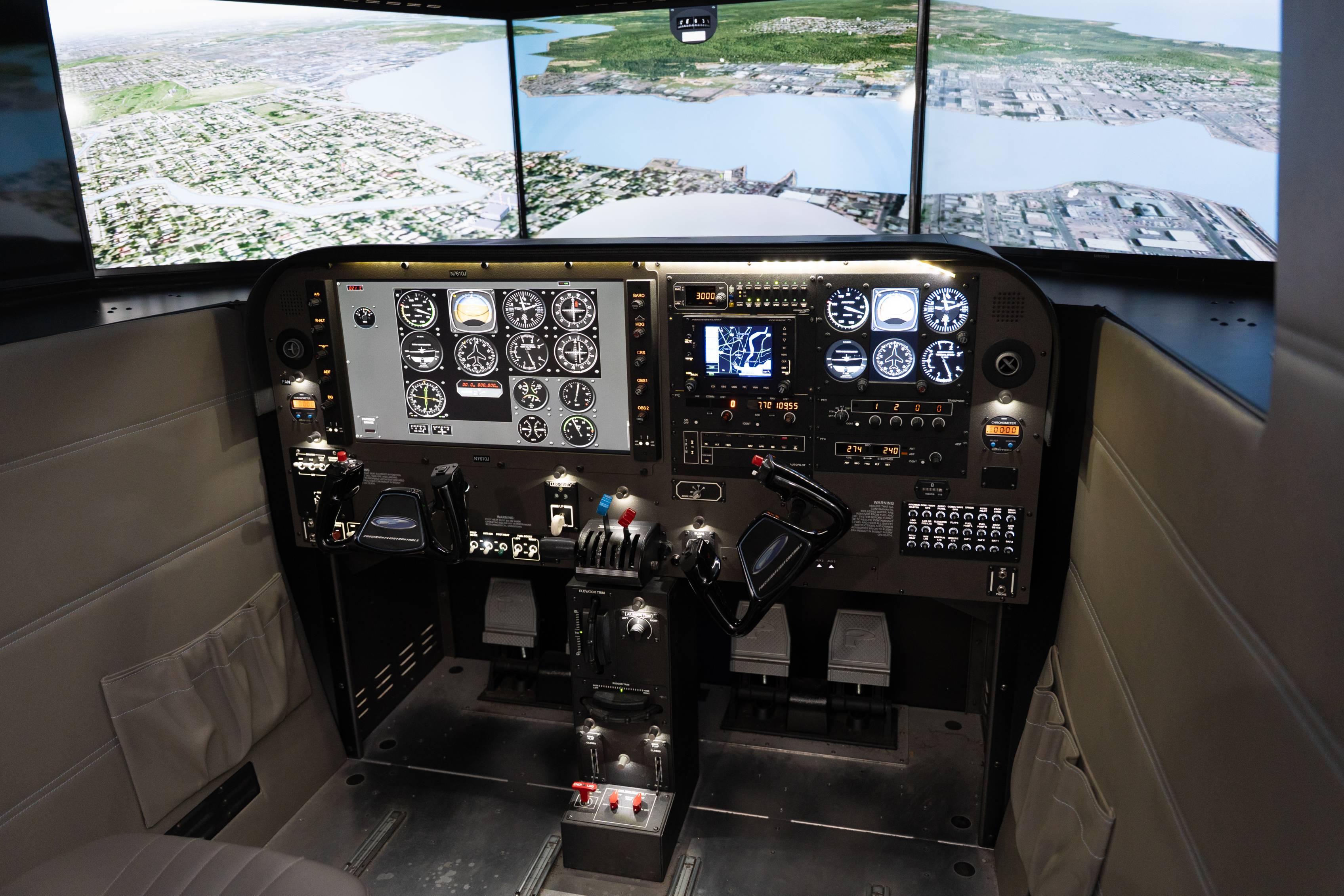 A photo of flight simulator at Delta Qualiflight Aviation Academy