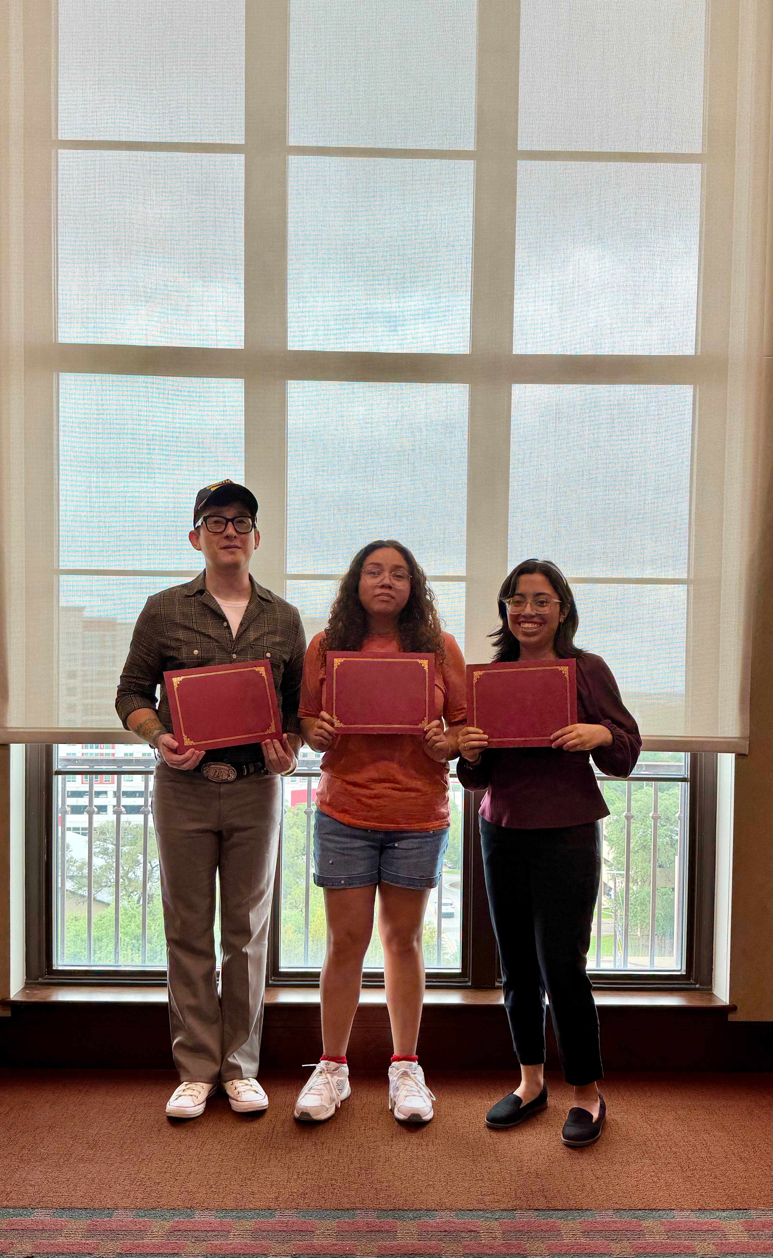 an image showing the award winners for the Nina Vaca-Humrichouse Scholarship 