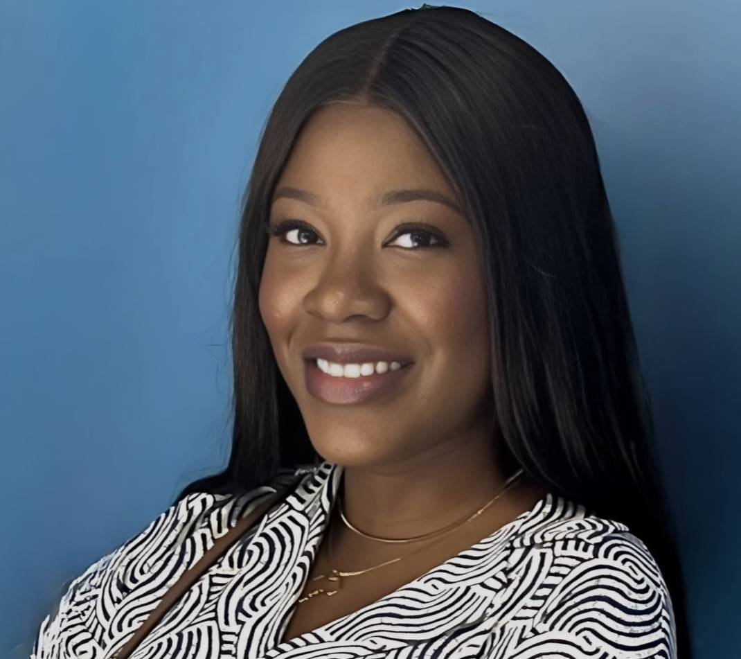 african american woman smiling at camera