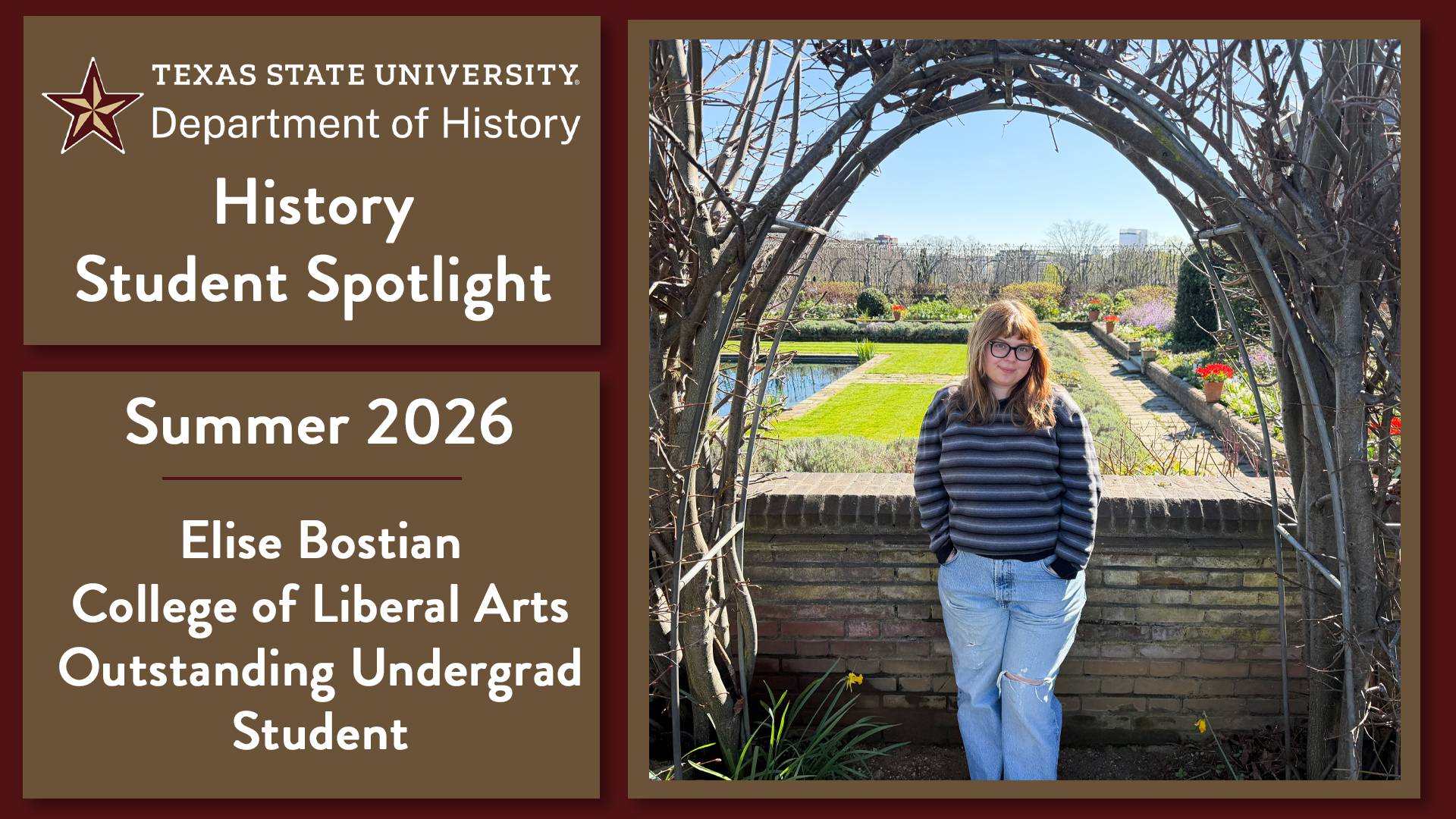 History Department Student Spotlight