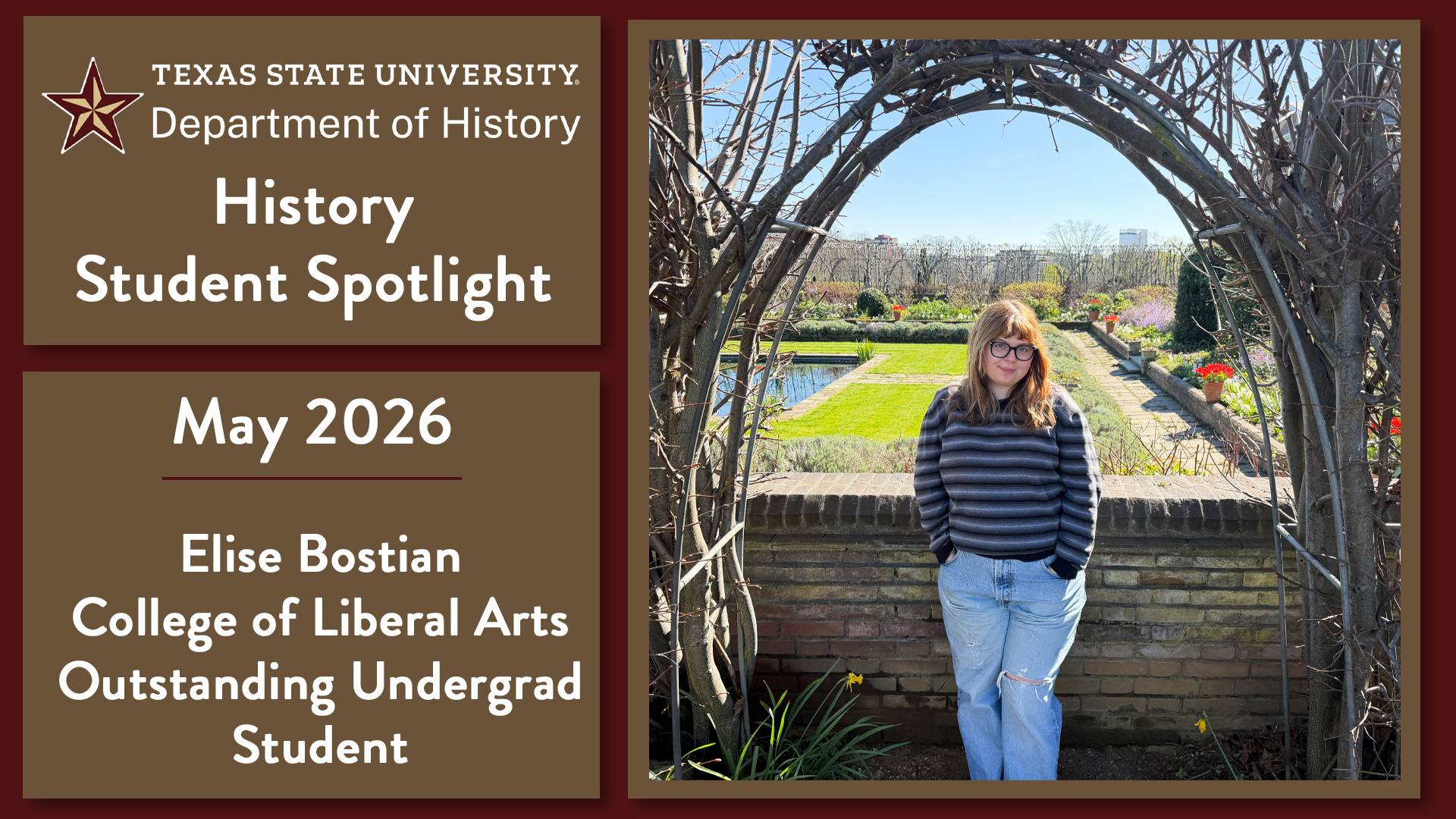 History Department Student Spotlight