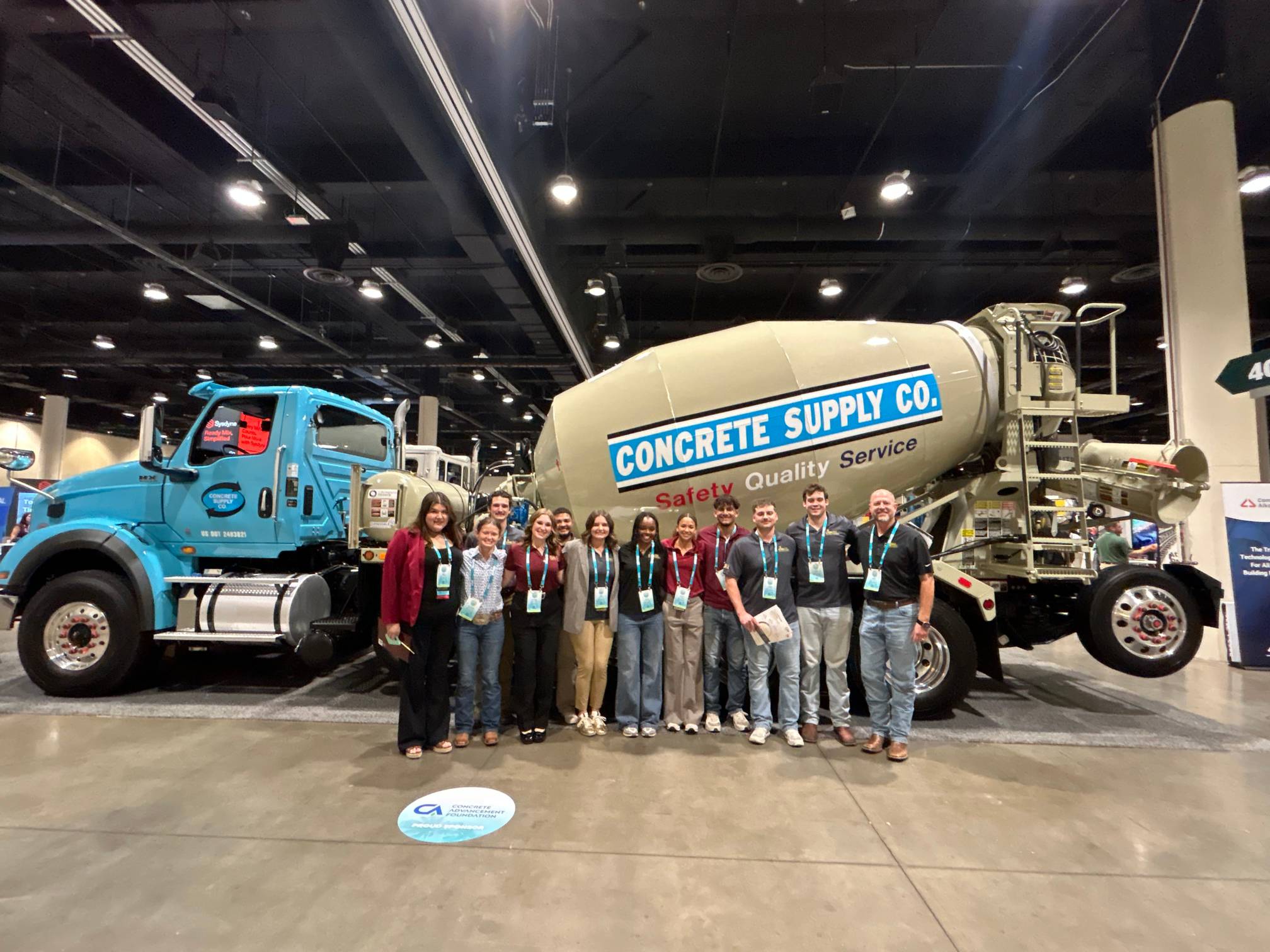 students and truck