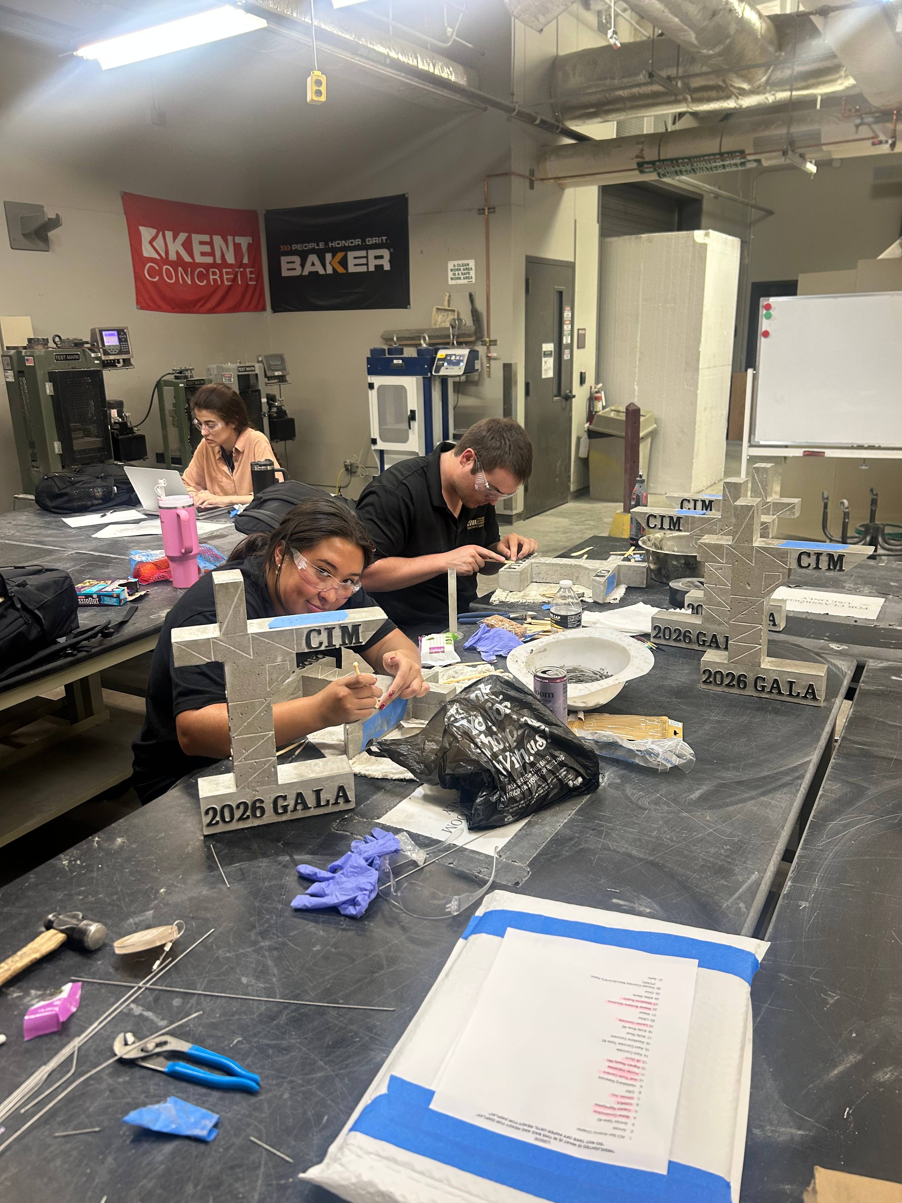 students in lab