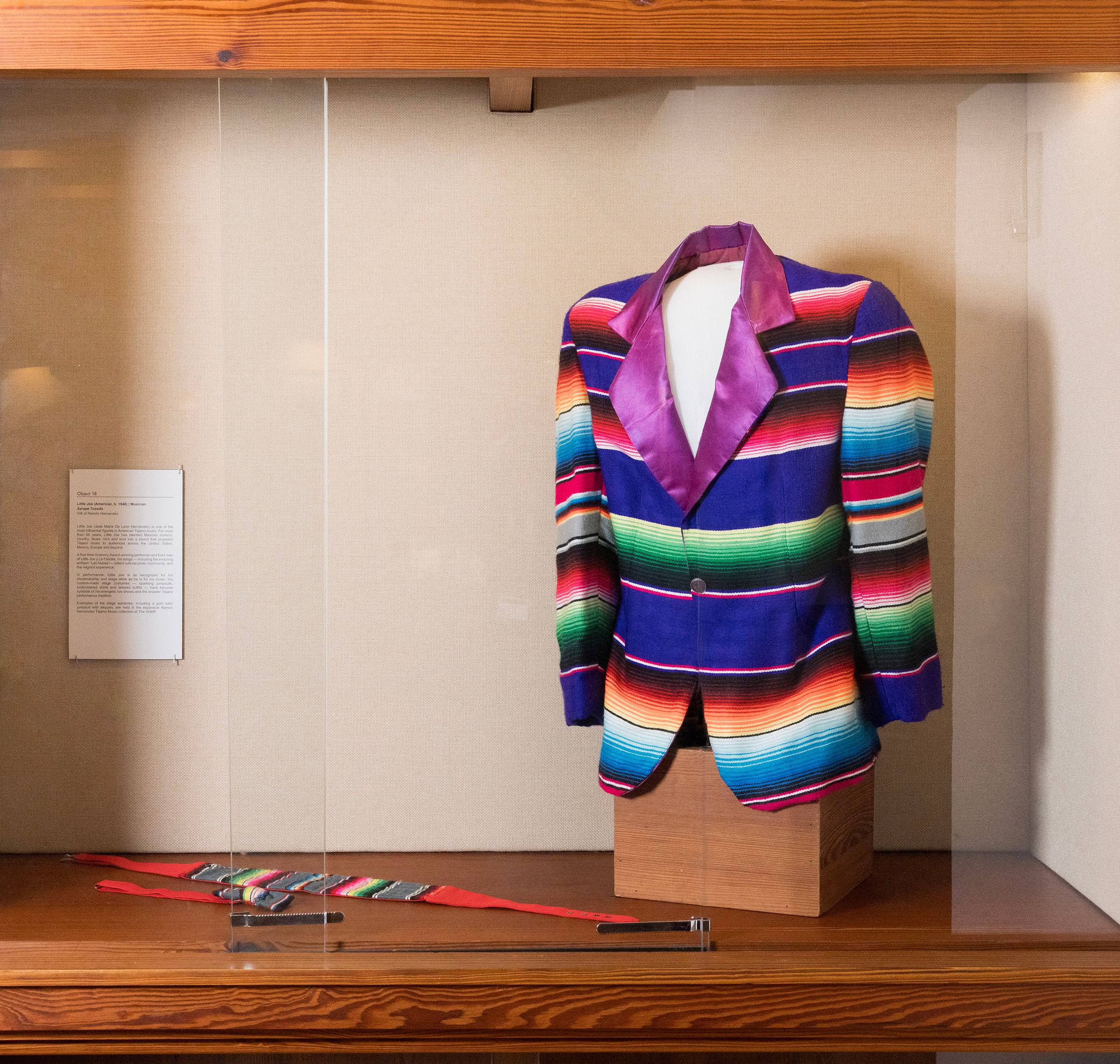 A colorful tuxedo jacket.