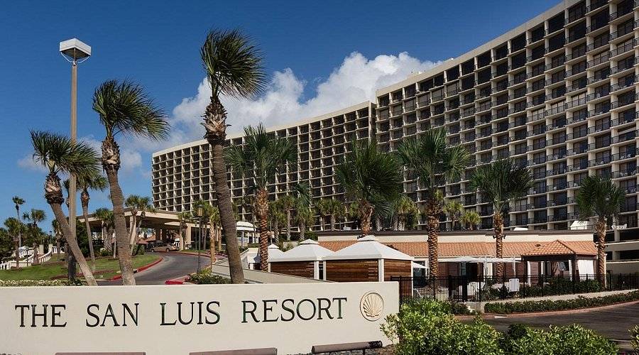 Exterior of the San Luis Resort in Galveston
