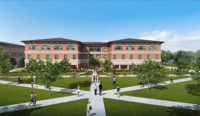 rendering of the round rock campus building