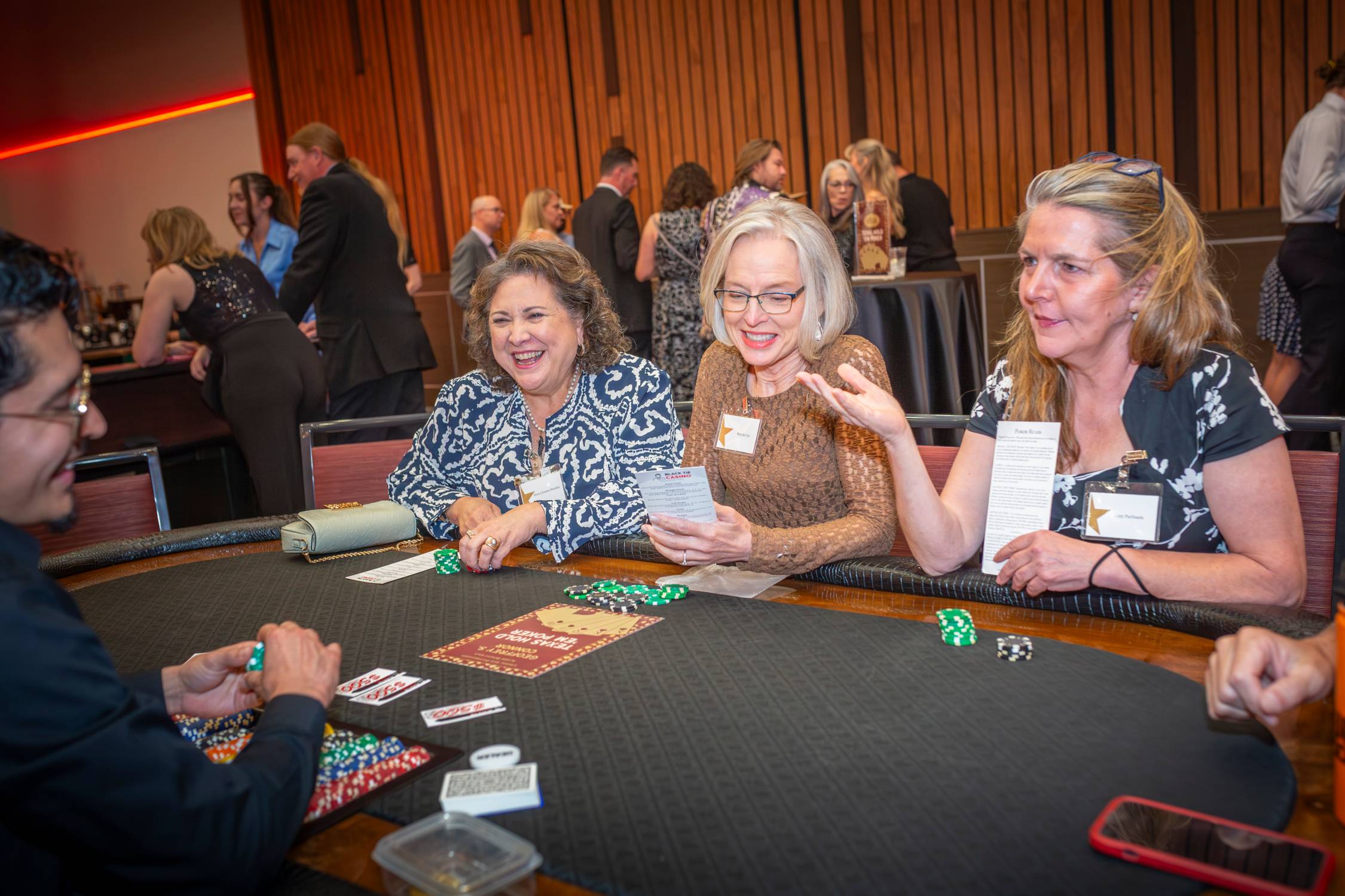 Alumni Gala, ladies at a casino table