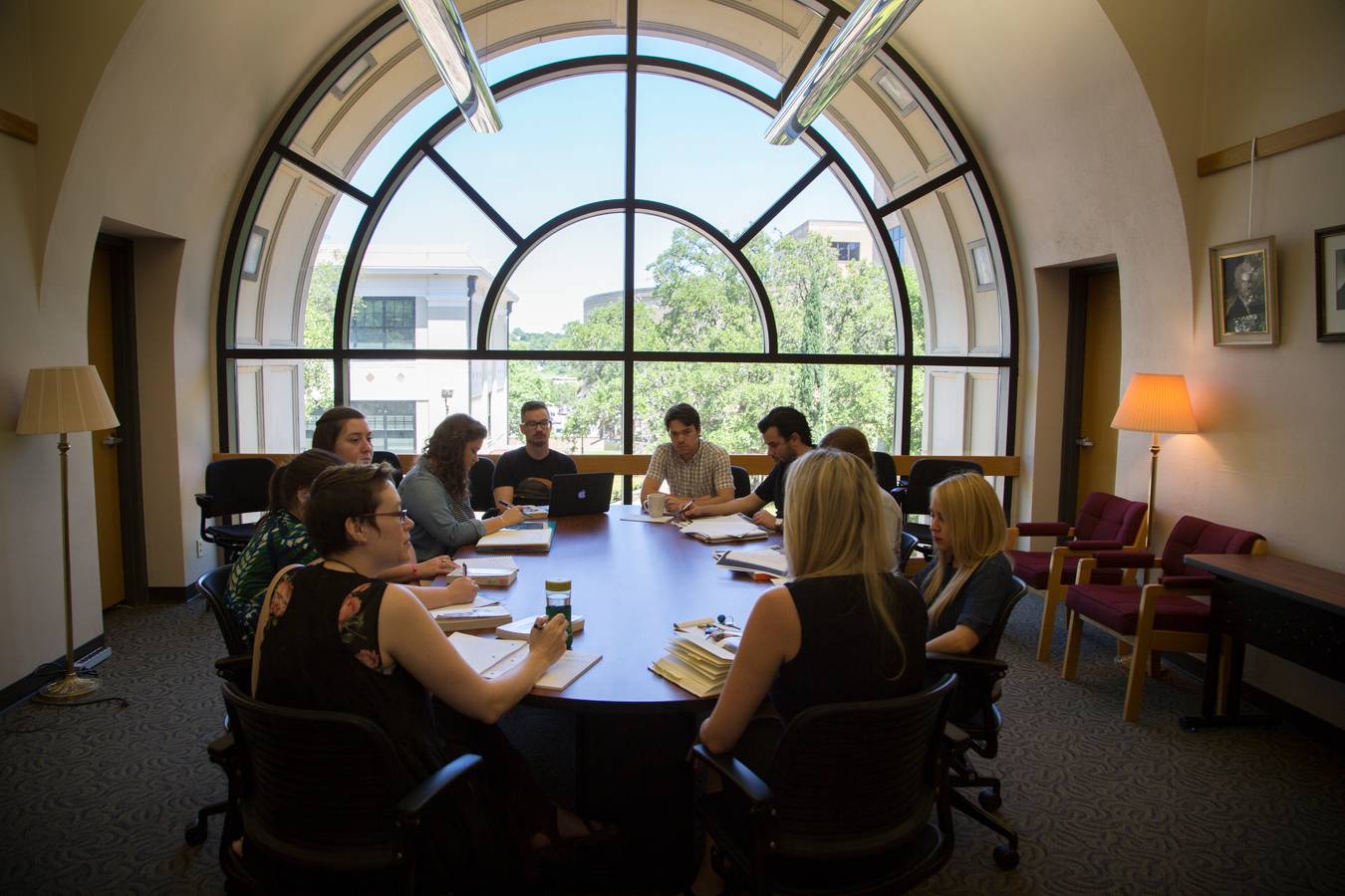 committee in a meeting room