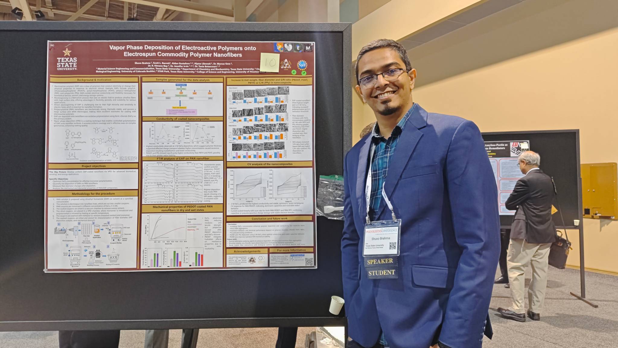 PREM Student at poster session