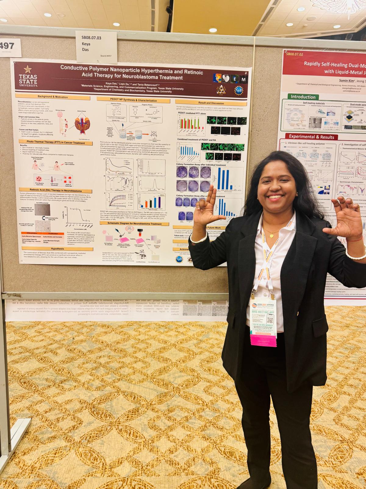 PREM Student at MRS Spring Meeting poster session