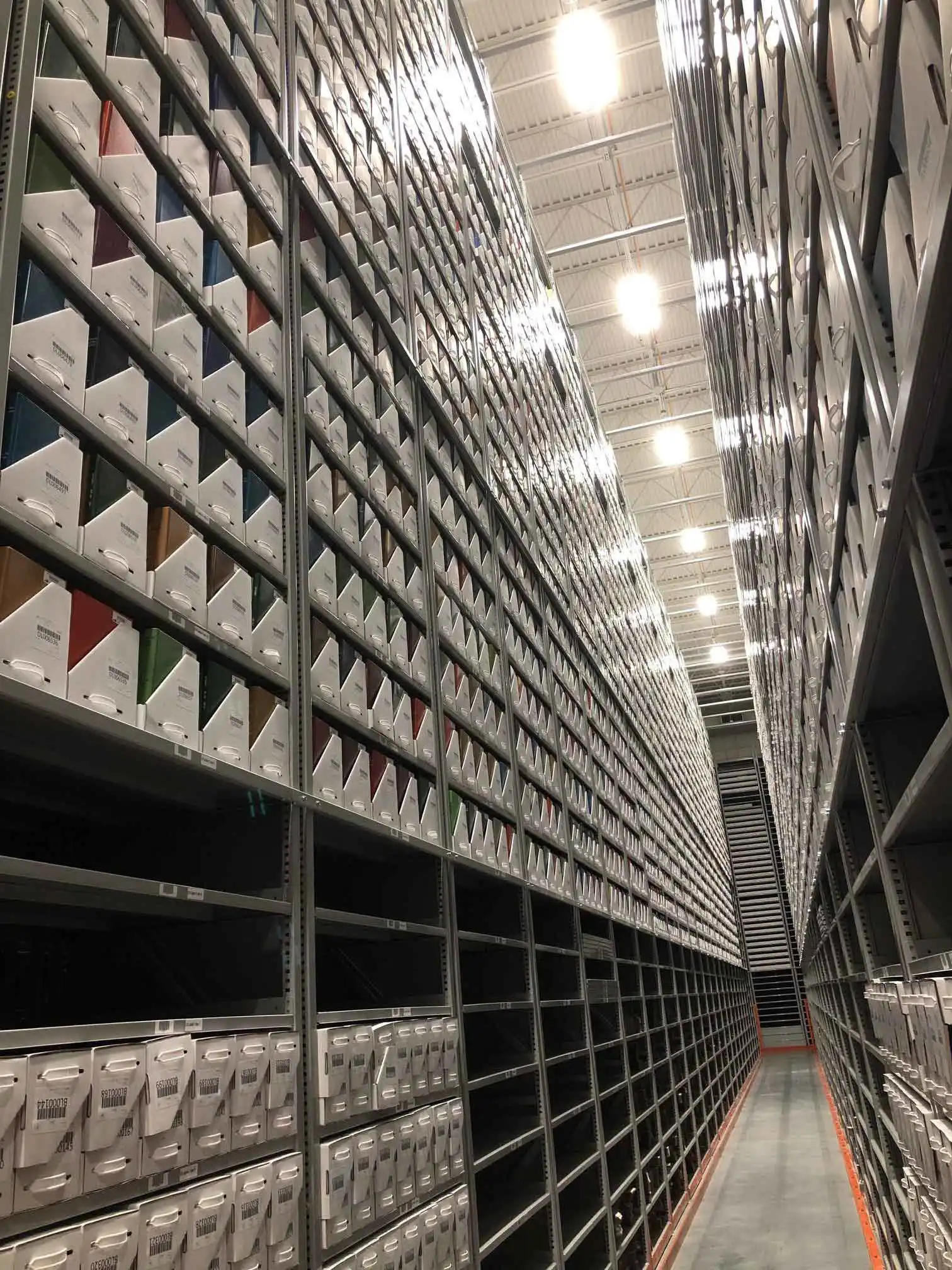 High pile with files stored