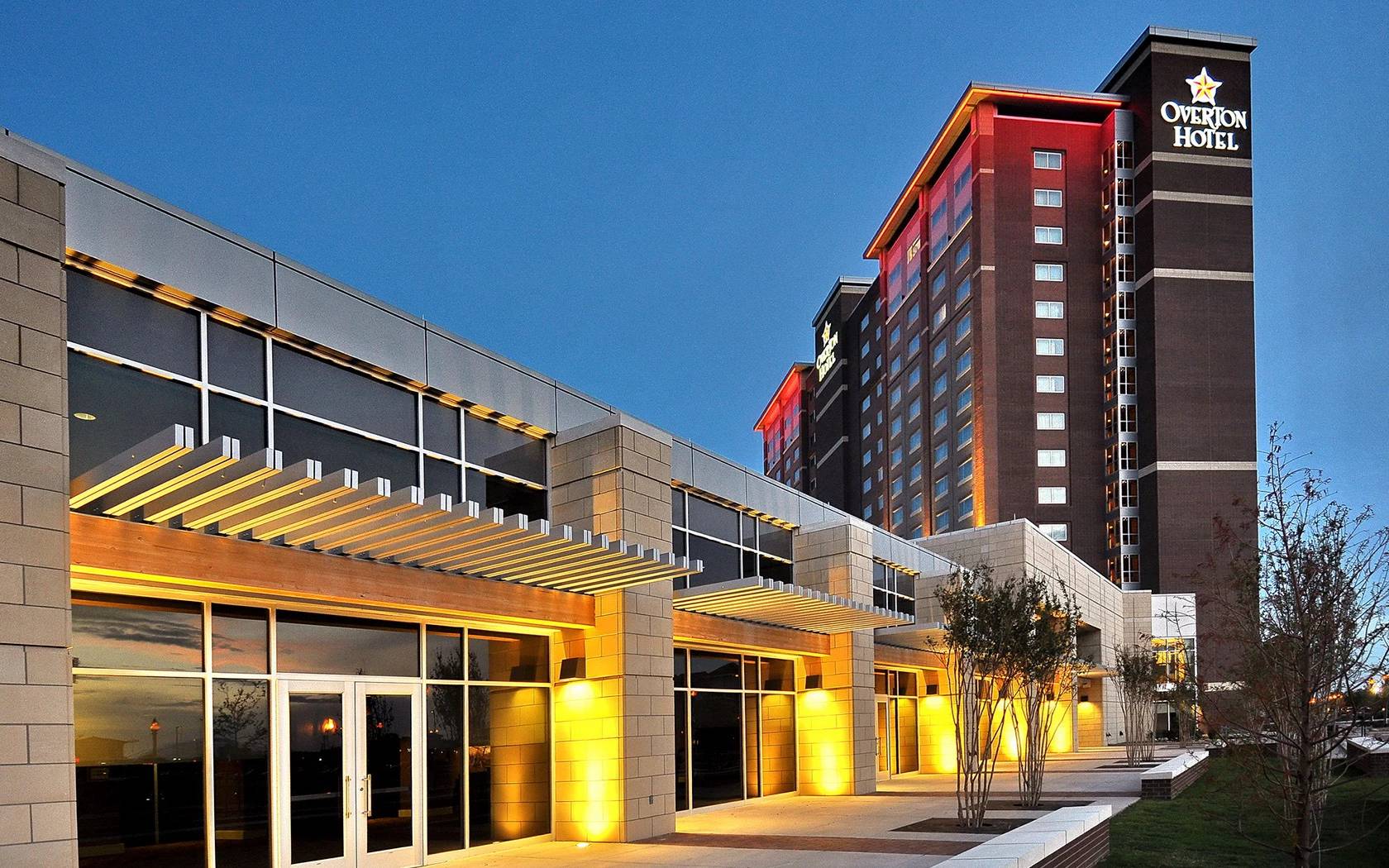 Exterior of the Overton Hotel and Conference Center in Lubbock

