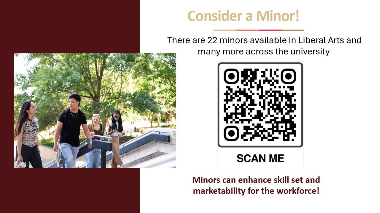 22 minors in Liberal Arts
