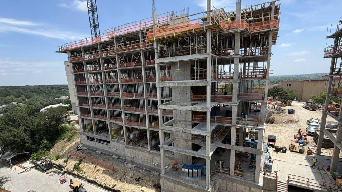 Exterior progress.