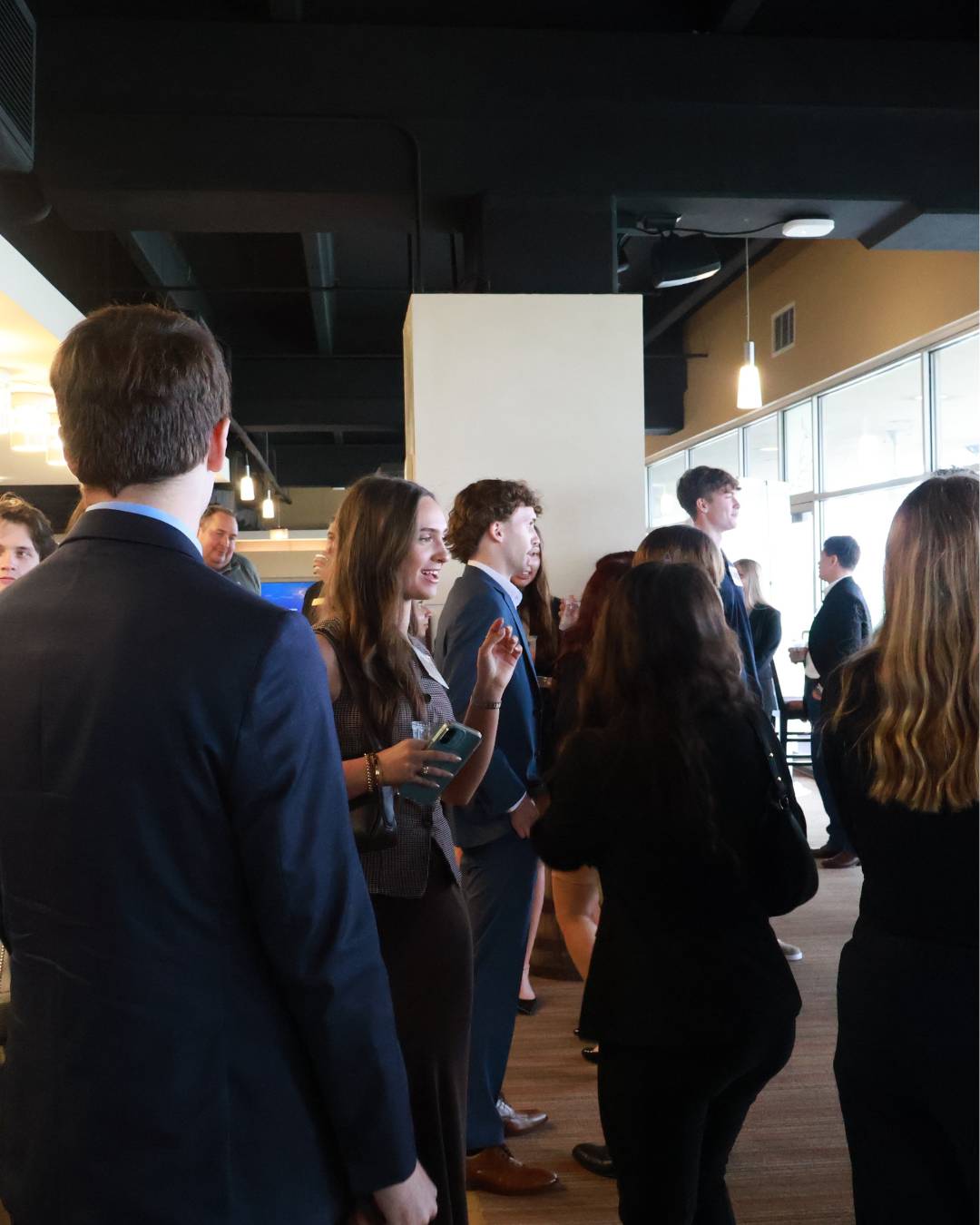 alumni socializing