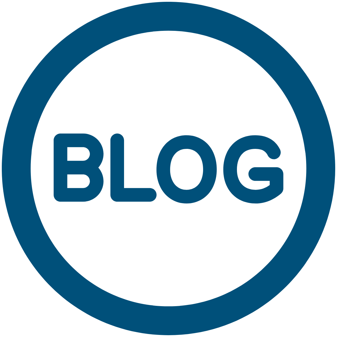 blog logo in blue
