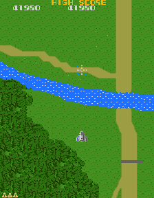 Gameplay footage from Xevious