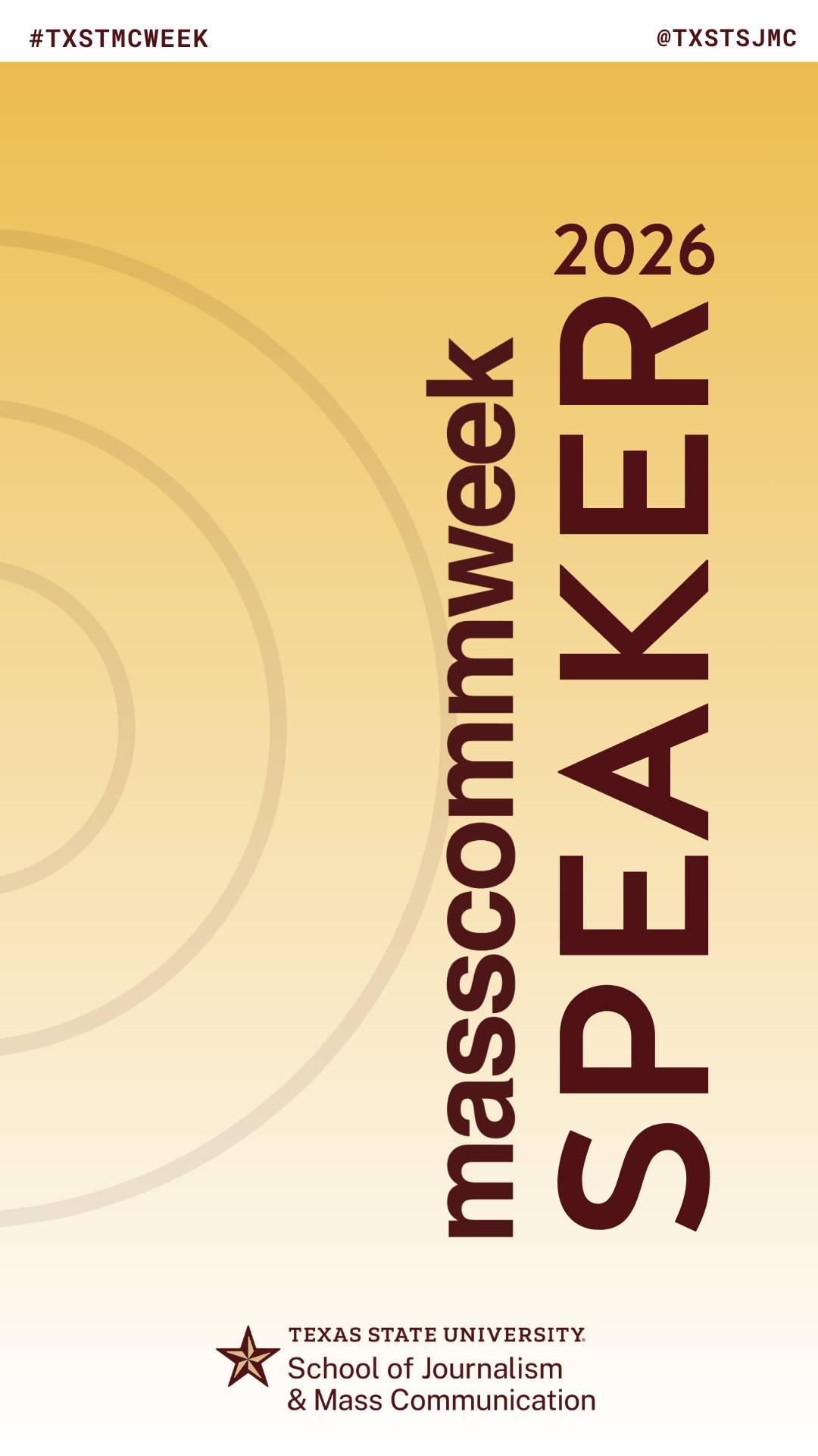 Mass Comm Week Speaker Post Template