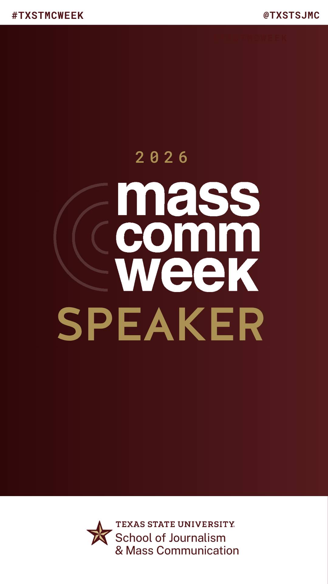 Mass Comm Week Speaker Post Template